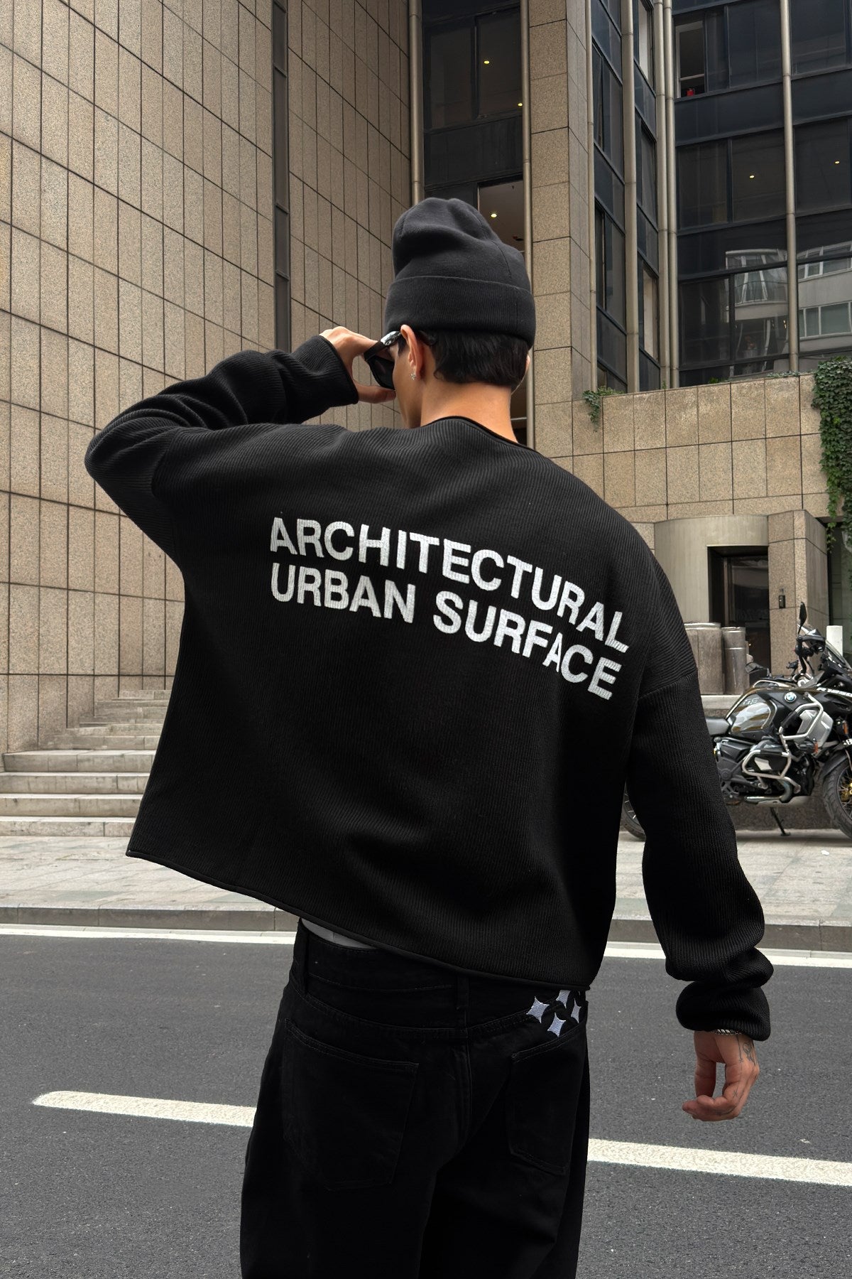 Grain Black Knit