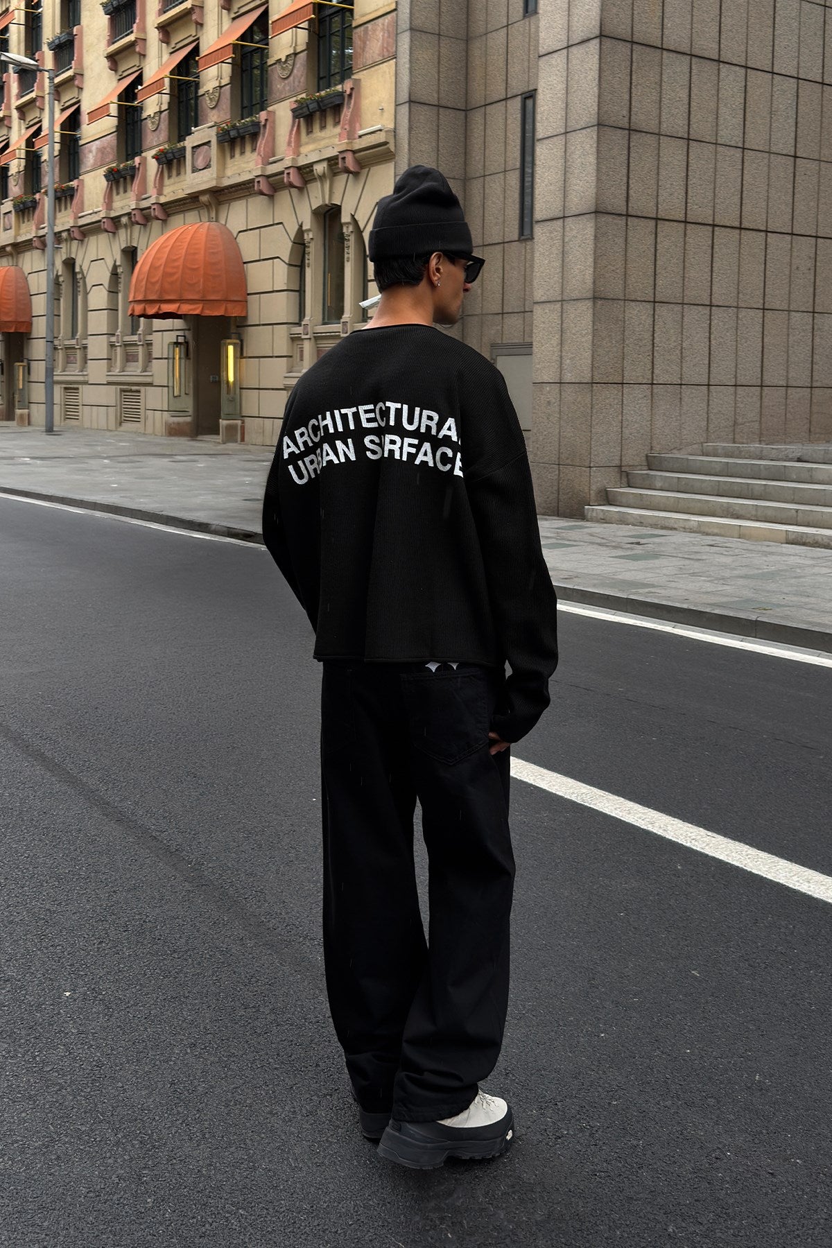 Grain Black Knit
