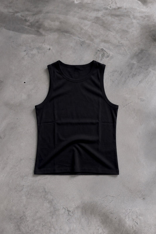 Basic Tank Top Black Athletic Shirt