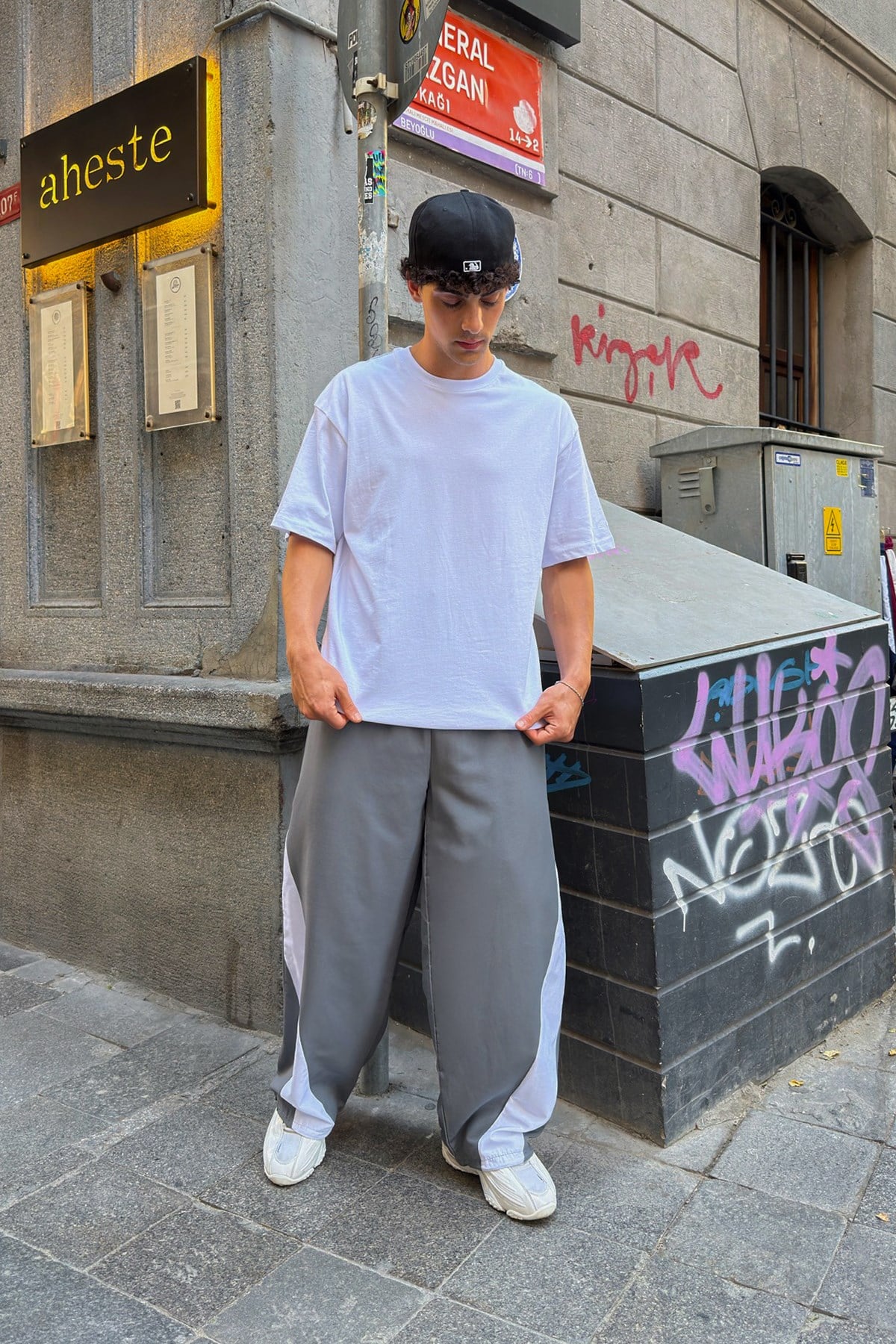 Wave Gray Track Pants