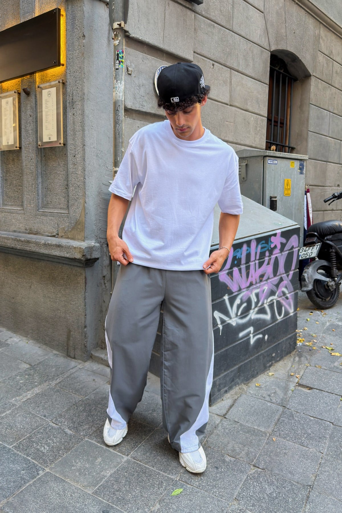 Wave Gray Track Pants