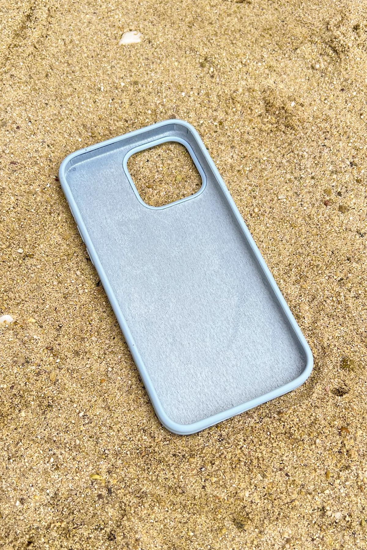 iPhone 14 Promax Silicon Case Light Blue