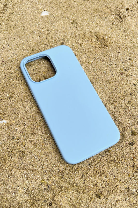 iPhone 14 Promax Silicon Case Light Blue