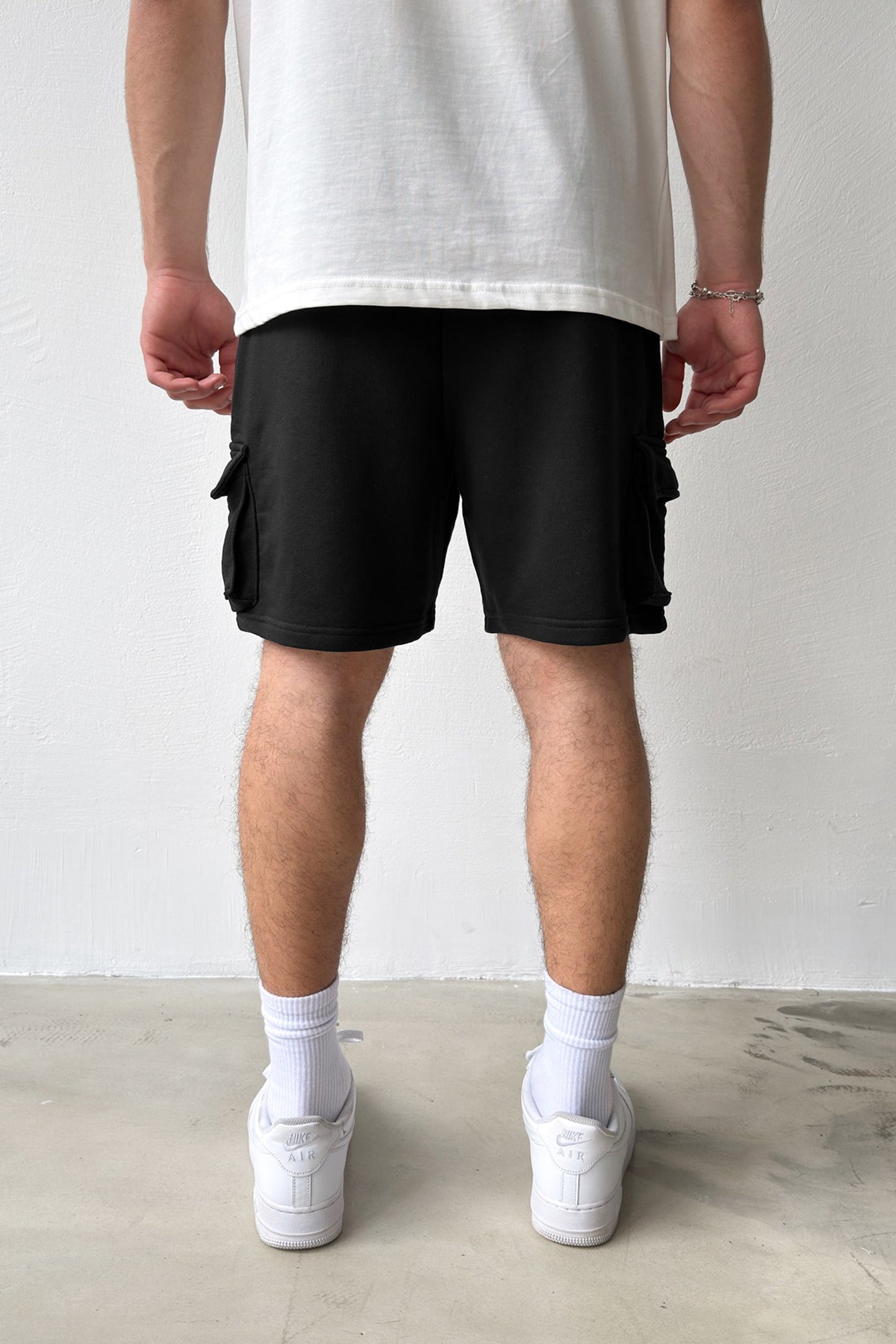 Basic Black Cargo Shorts