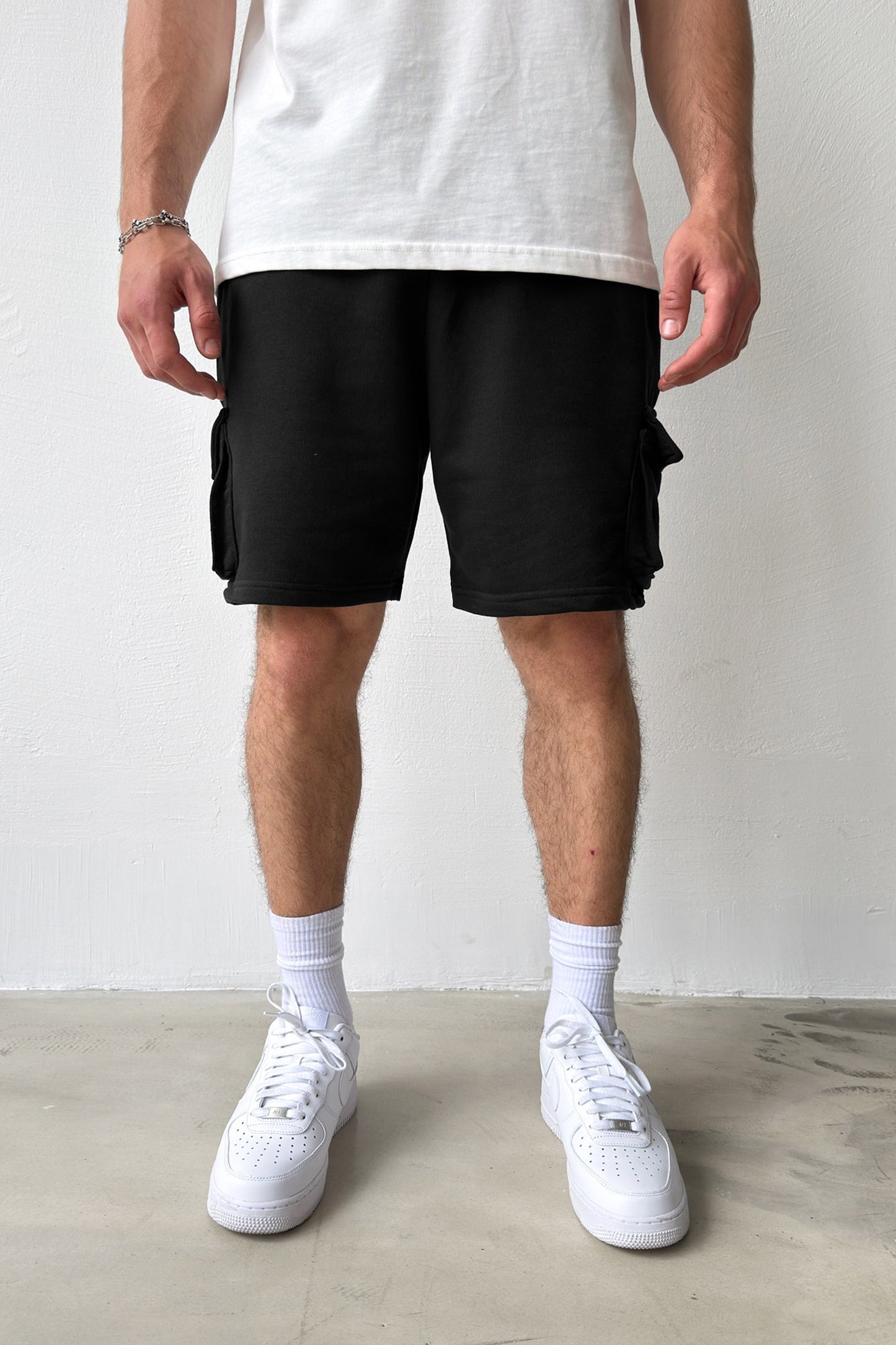 Basic Black Cargo Shorts