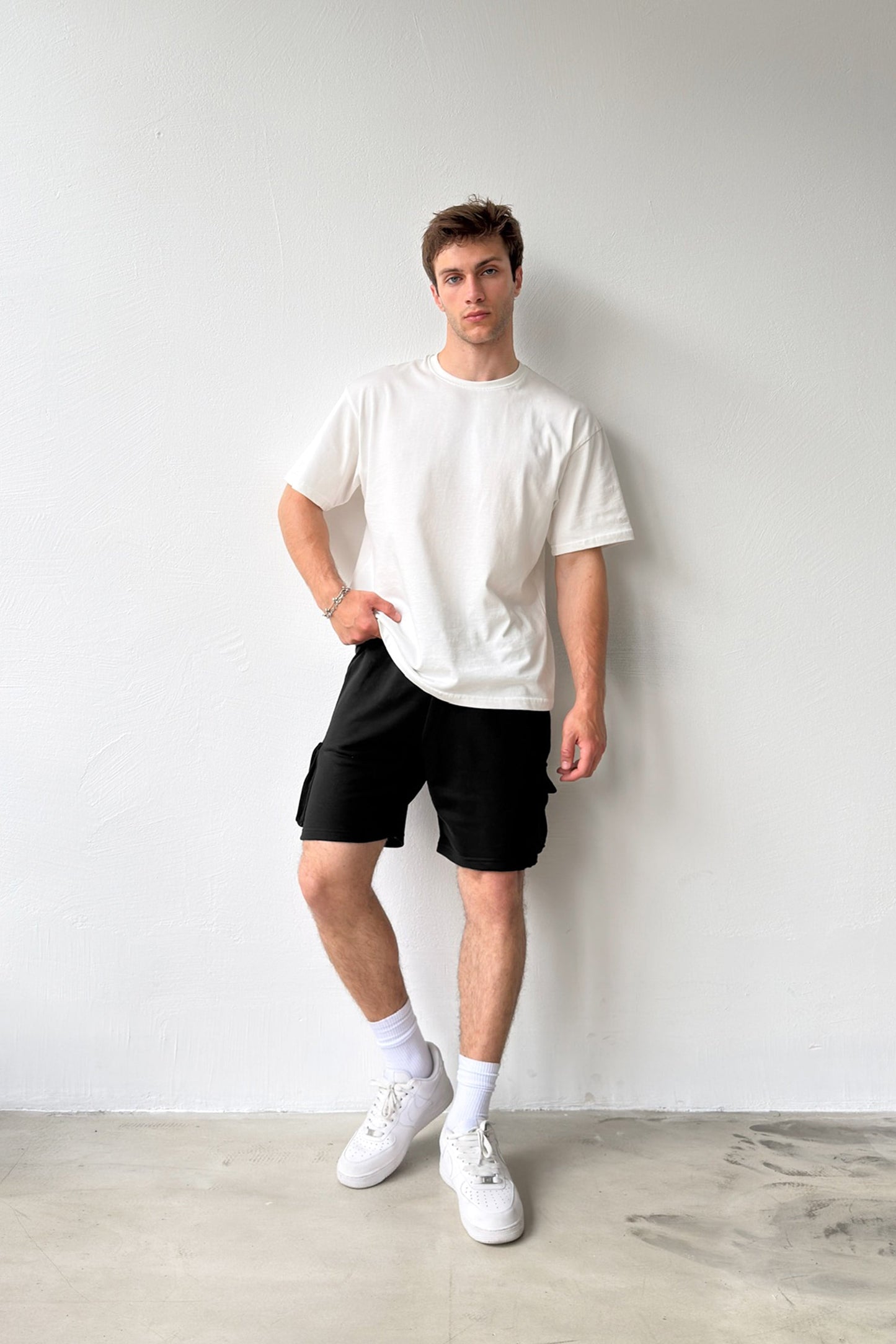 Basic Black Cargo Shorts