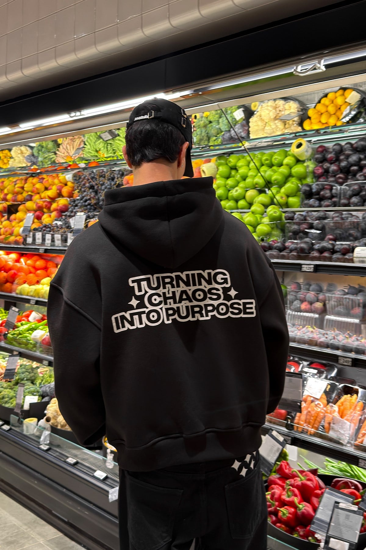 Cipher Black Zip-Up Hoodie