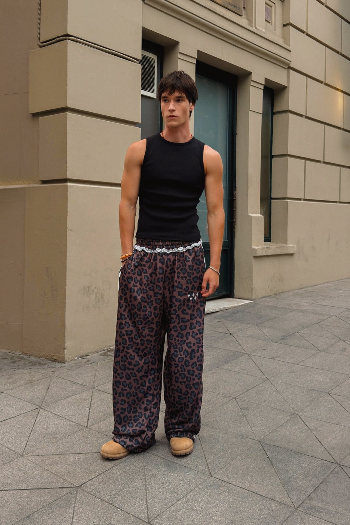 Leopard Pattern Monster Fit Sweatpants