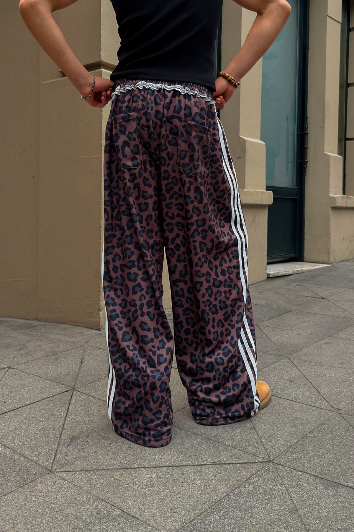Leopard Pattern Monster Fit Sweatpants