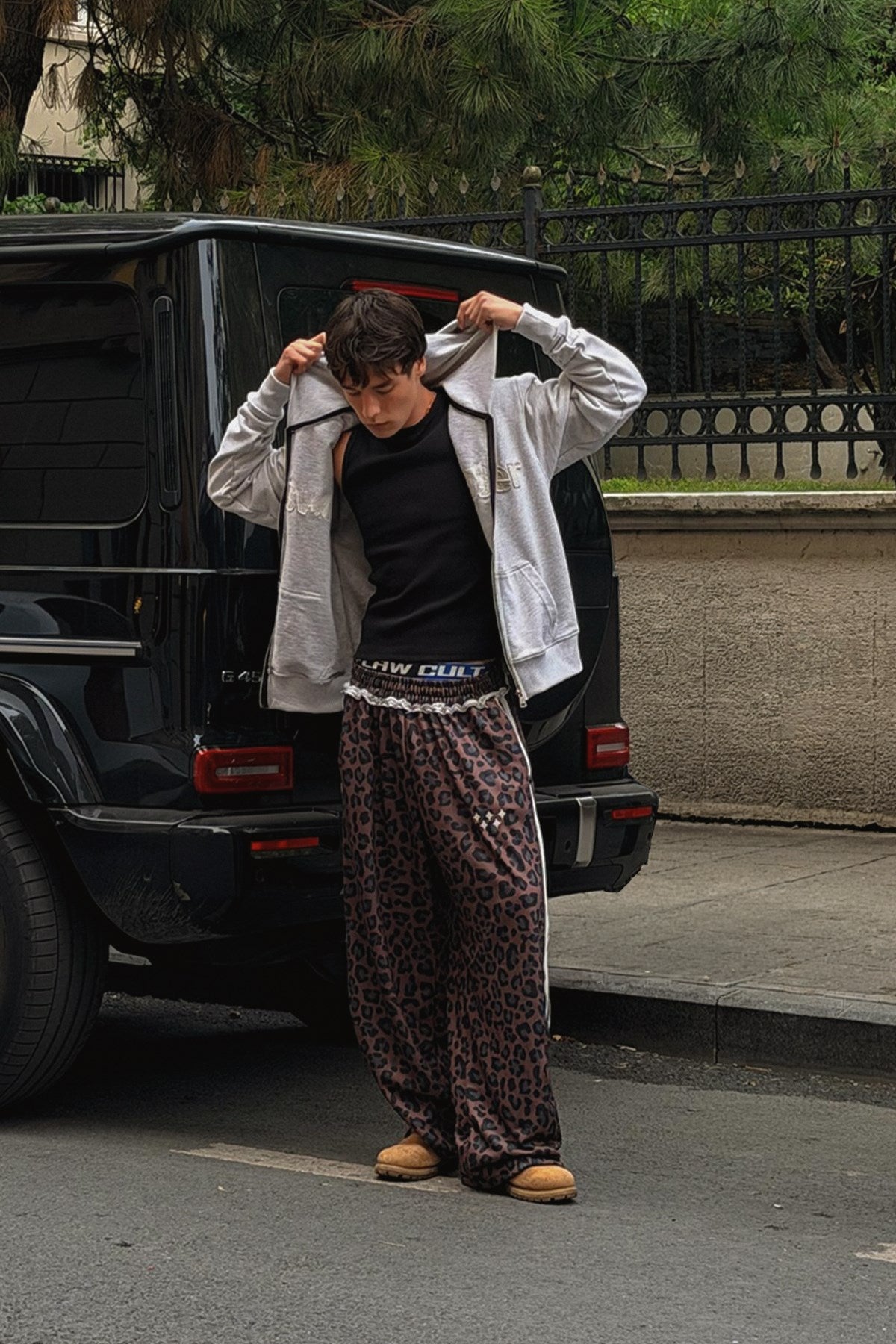 Leopard Pattern Monster Fit Sweatpants