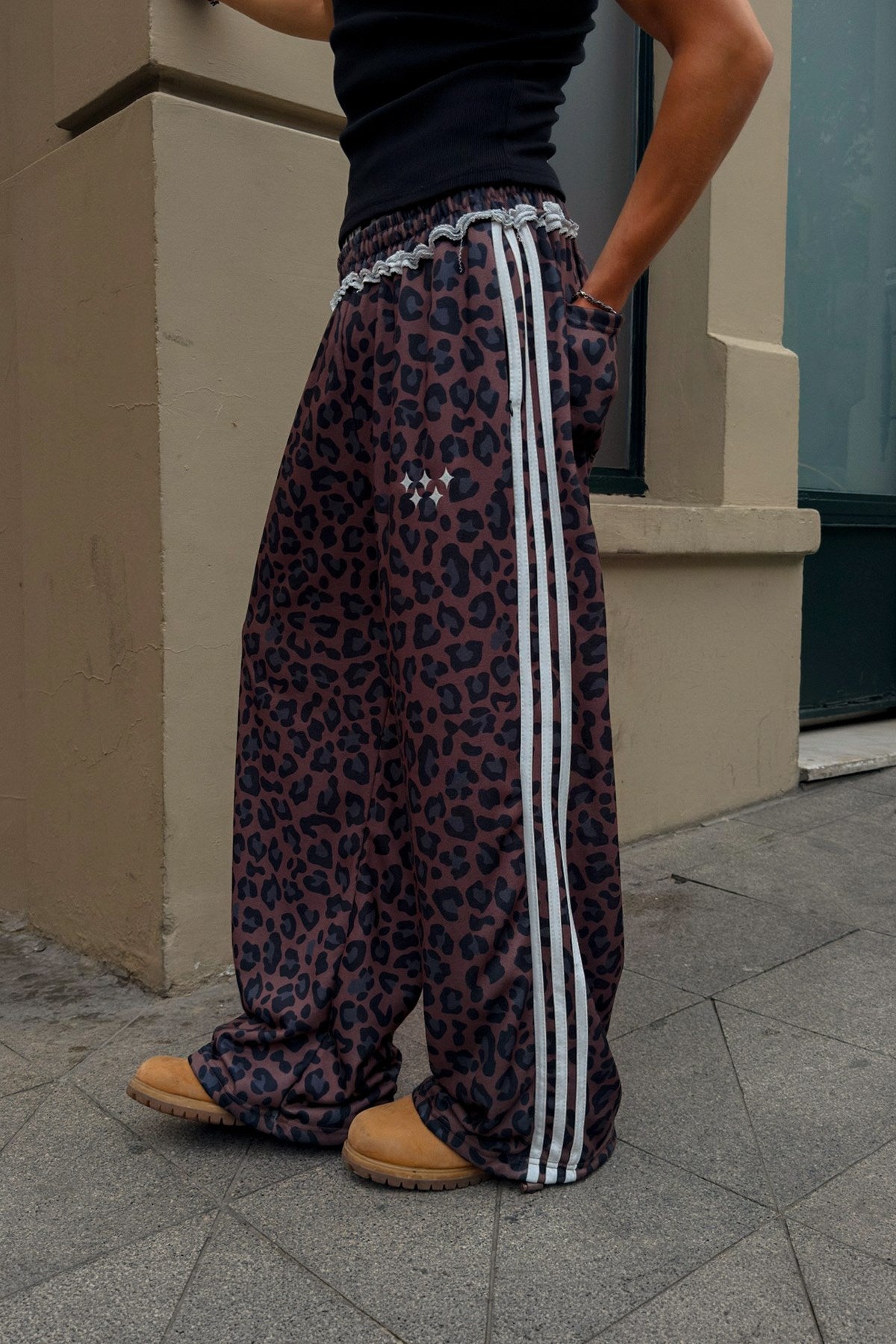 Leopard Pattern Monster Fit Sweatpants