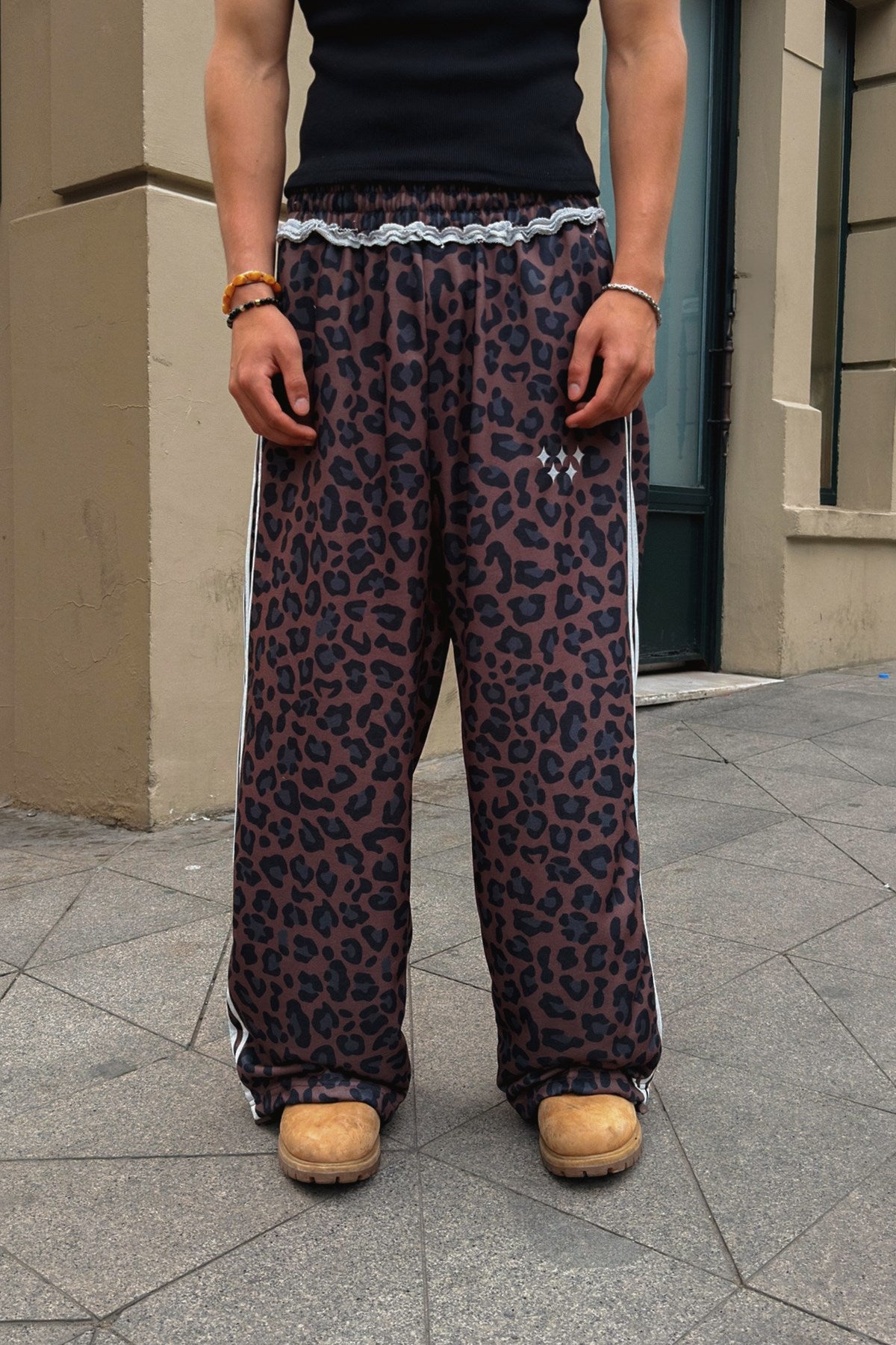 Leopard Pattern Monster Fit Sweatpants