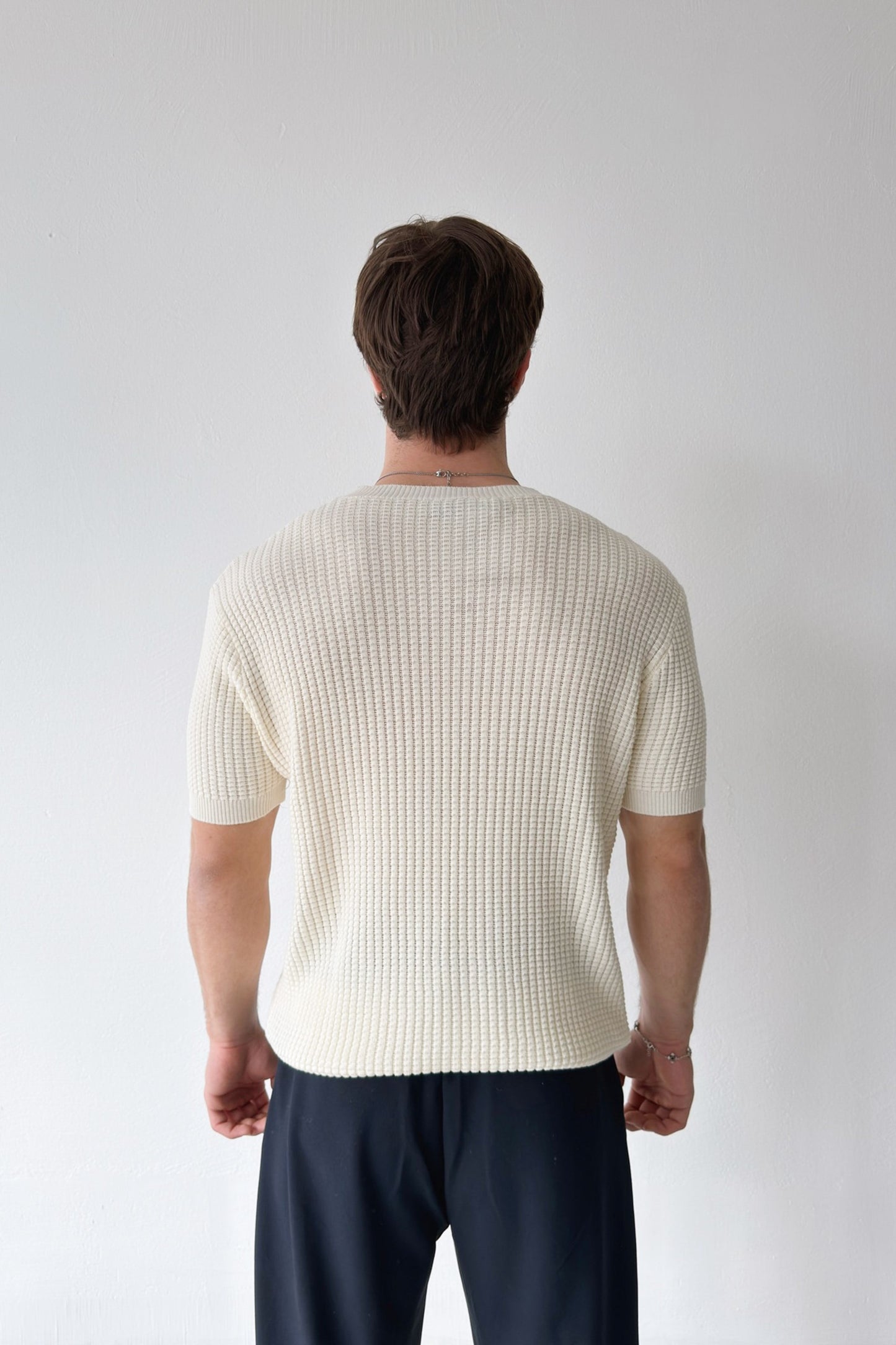 Los Angeles Embroidered Knitted T-shirt