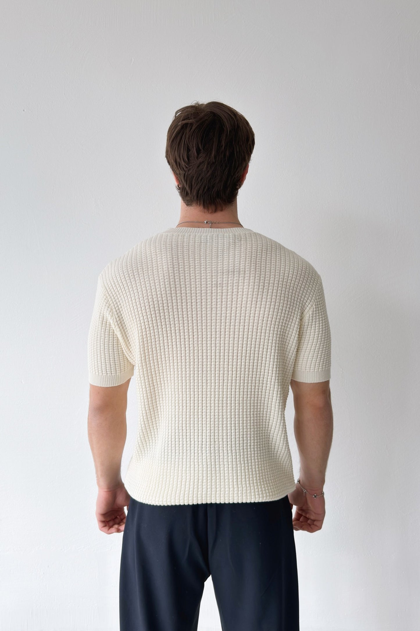 Los Angeles Embroidered Knitted T-shirt