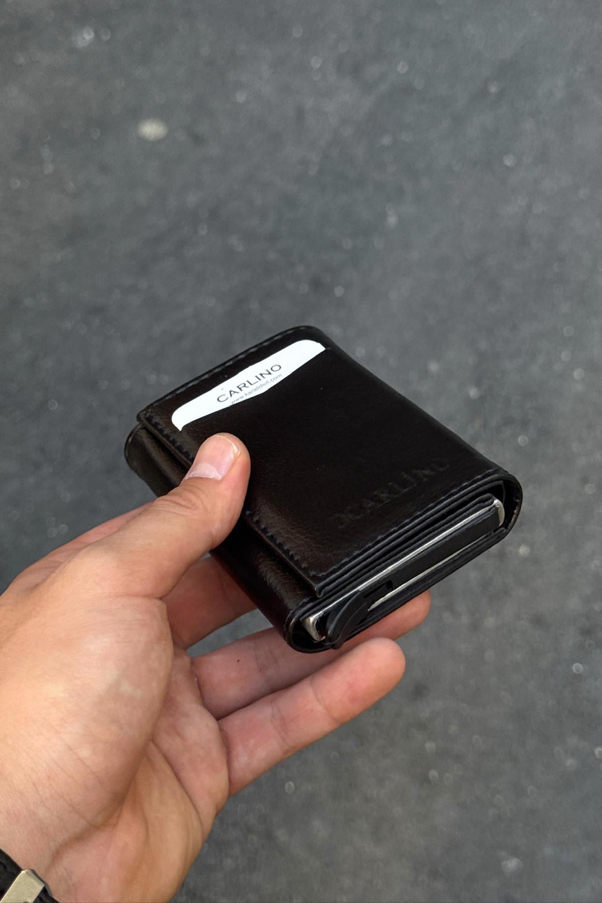 Vinneks Wallet with Mechanism, Black
