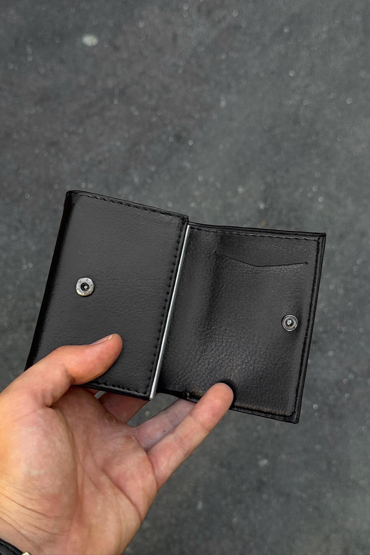 Vinneks Wallet with Mechanism, Black