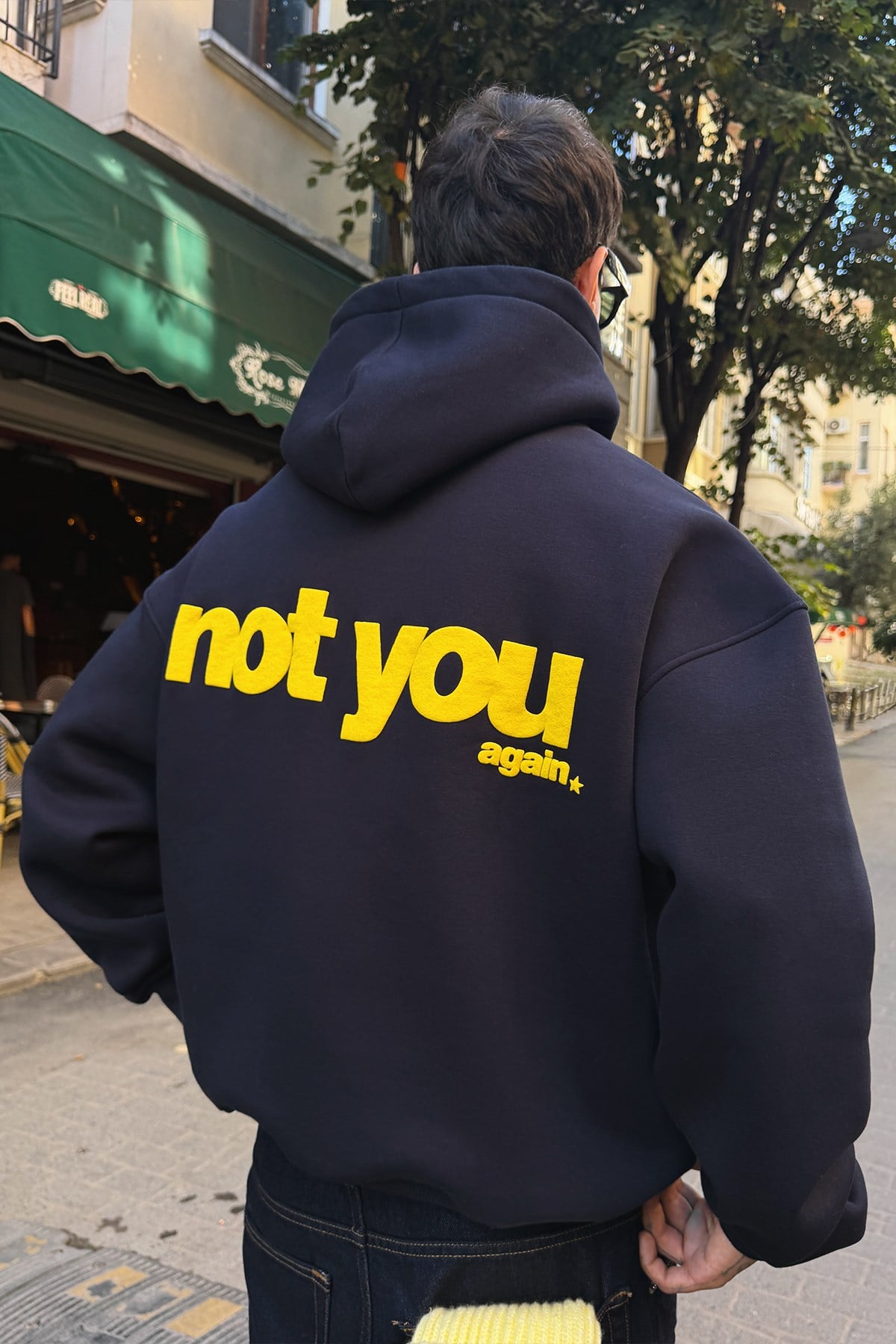 Deadpan Navy Hoodie