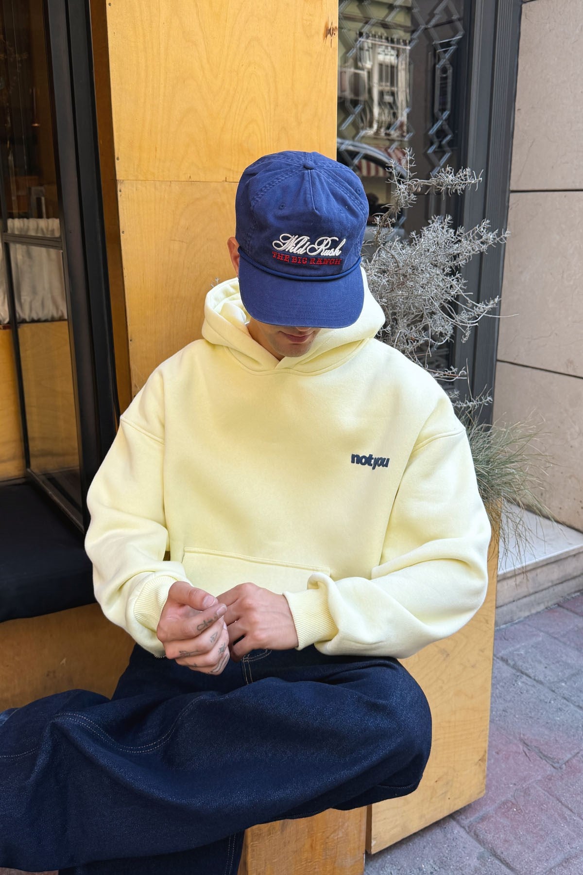 Deadpan Butter Yellow Hoodie