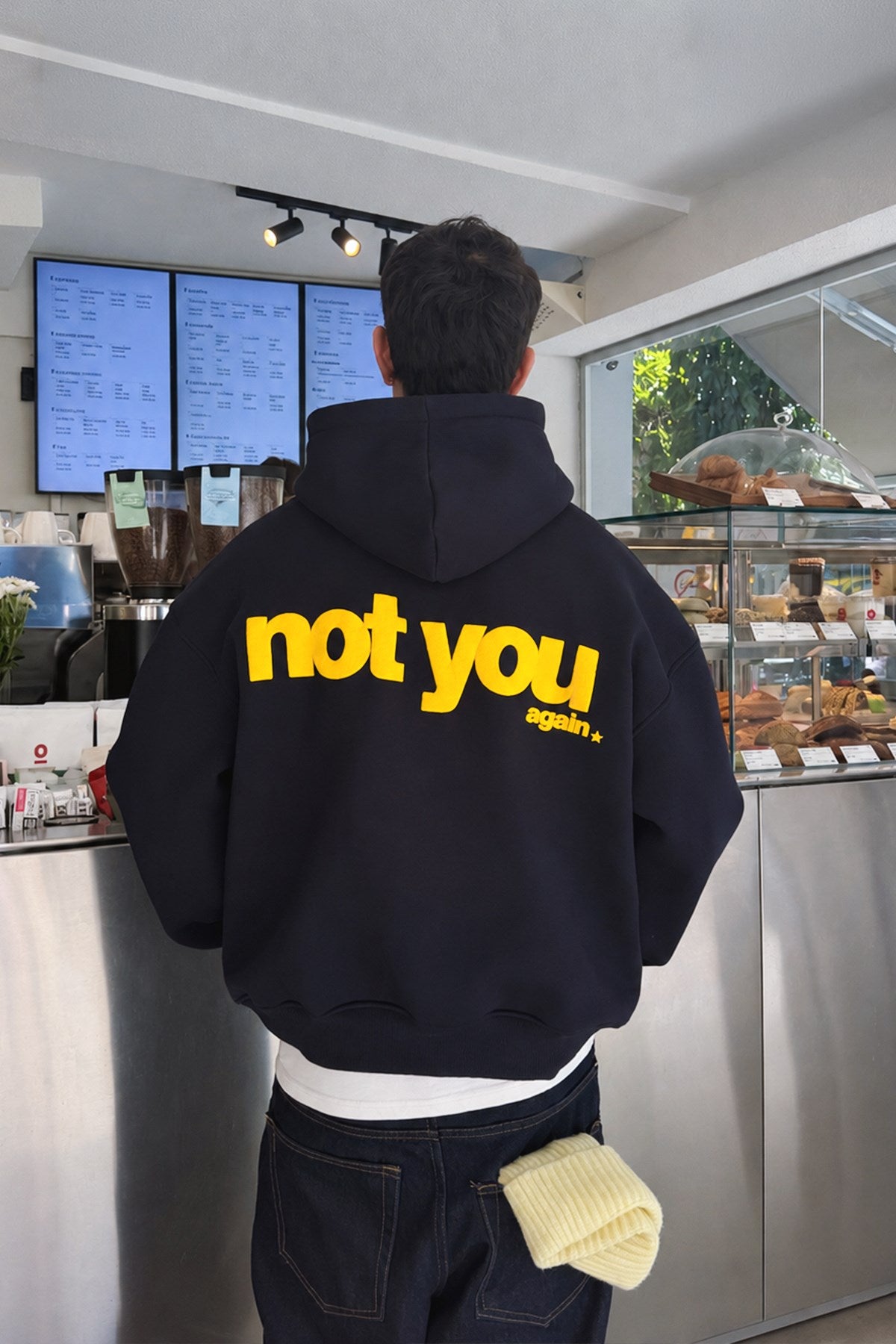 Deadpan Navy Hoodie