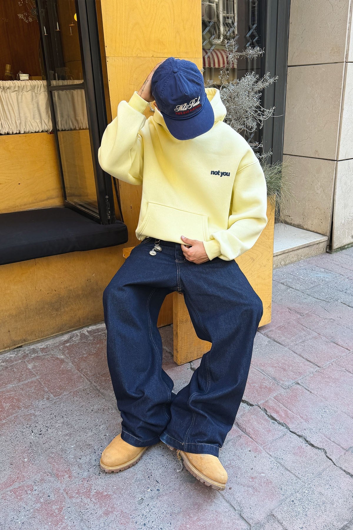 Deadpan Butter Yellow Hoodie