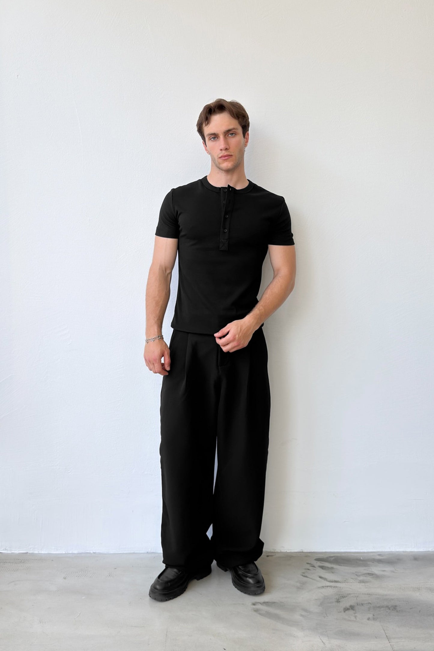 Pleated Palazzo Trousers