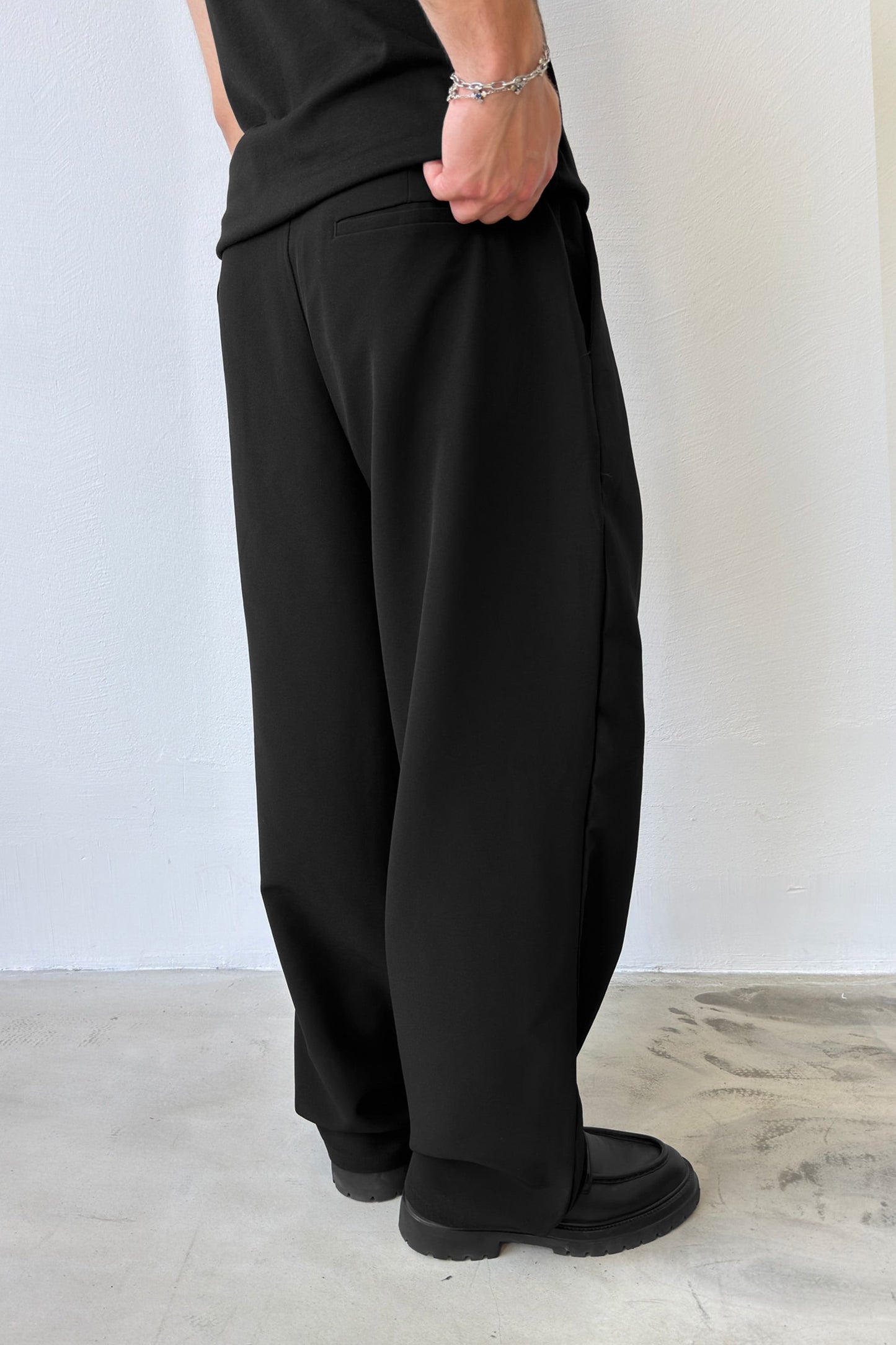 Pleated Palazzo Trousers