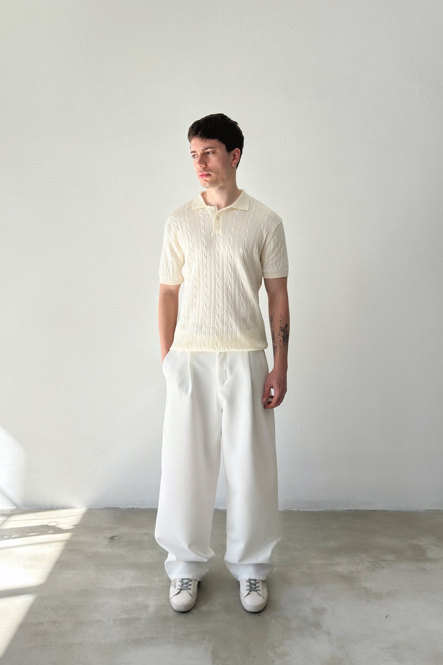 Pleated Palazzo Trousers