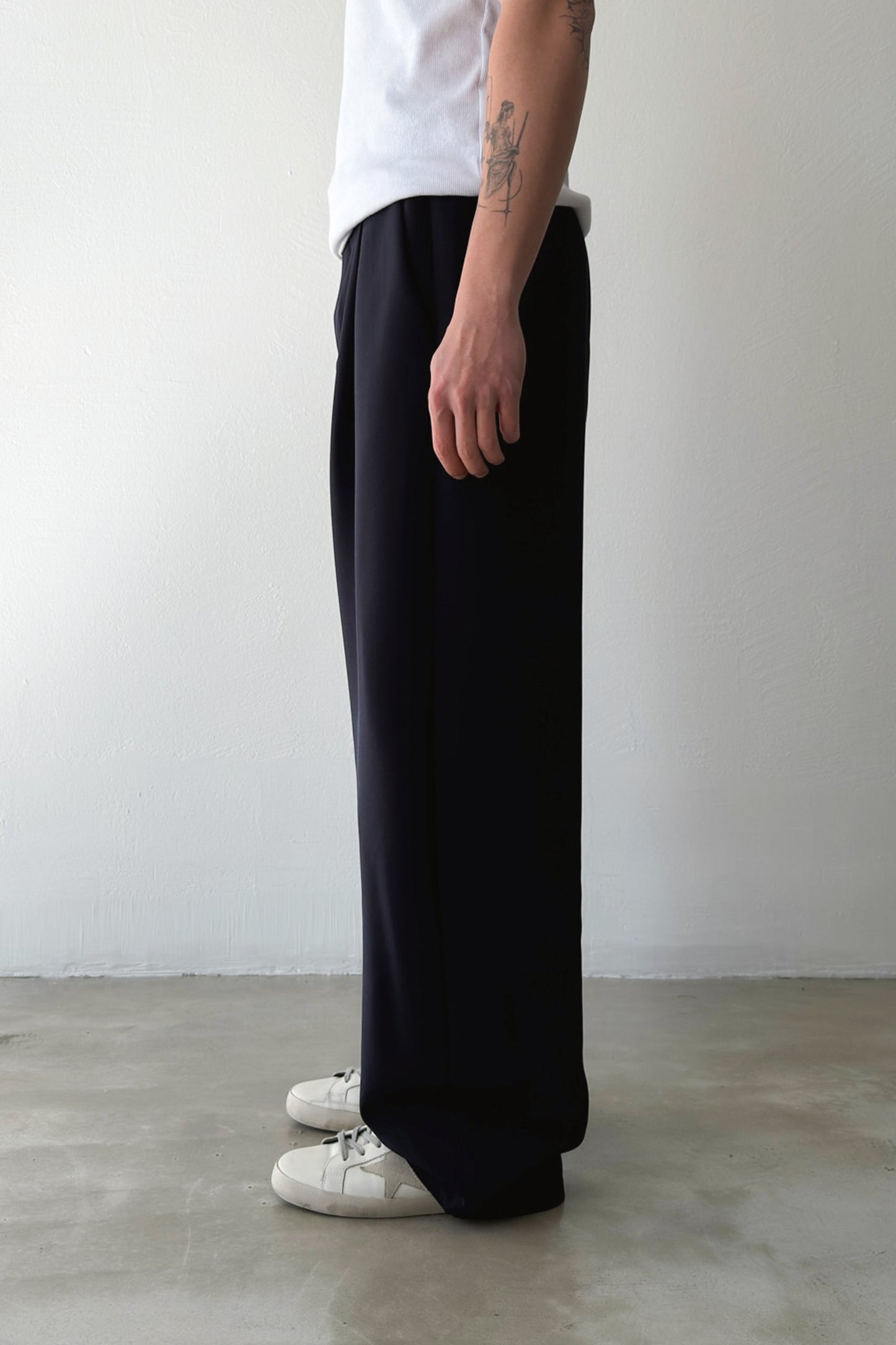 Pleated Palazzo Trousers