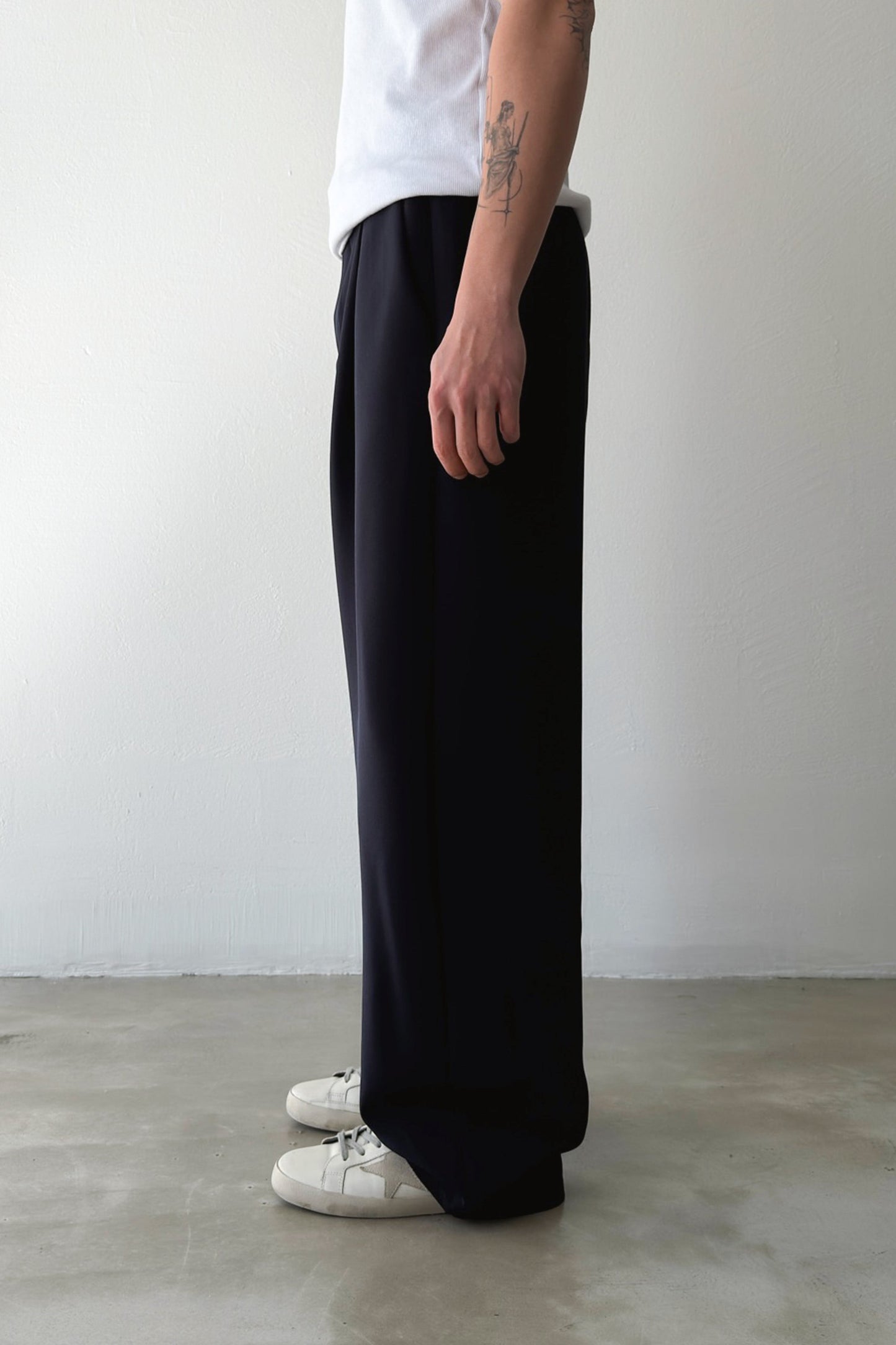 Pleated Palazzo Trousers