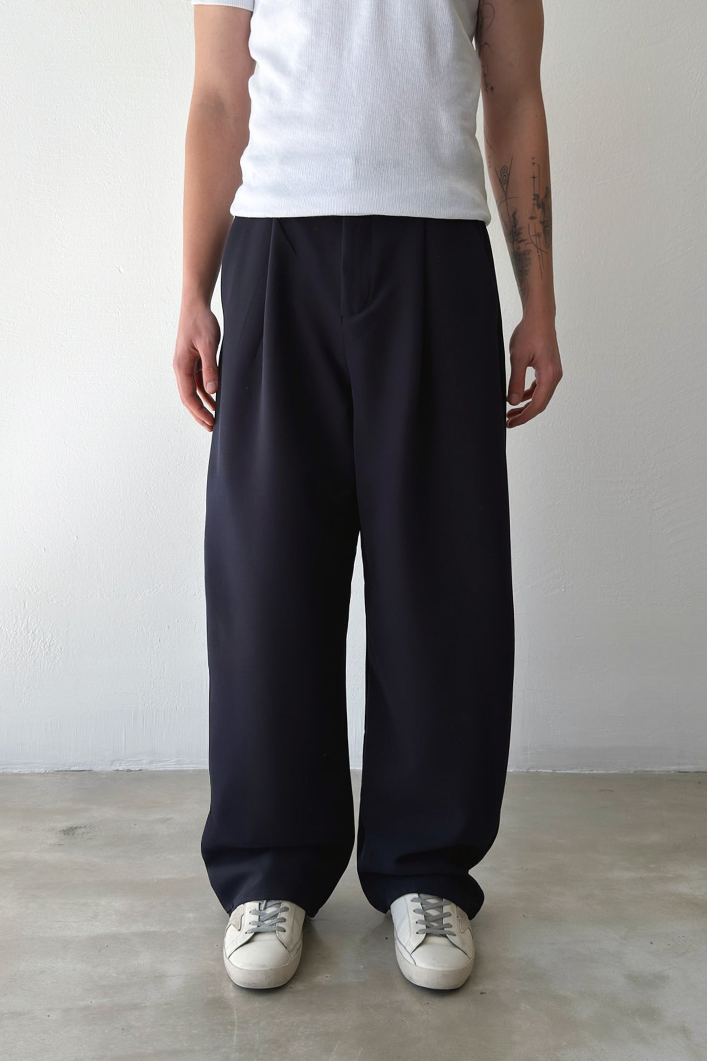 Pleated Palazzo Trousers
