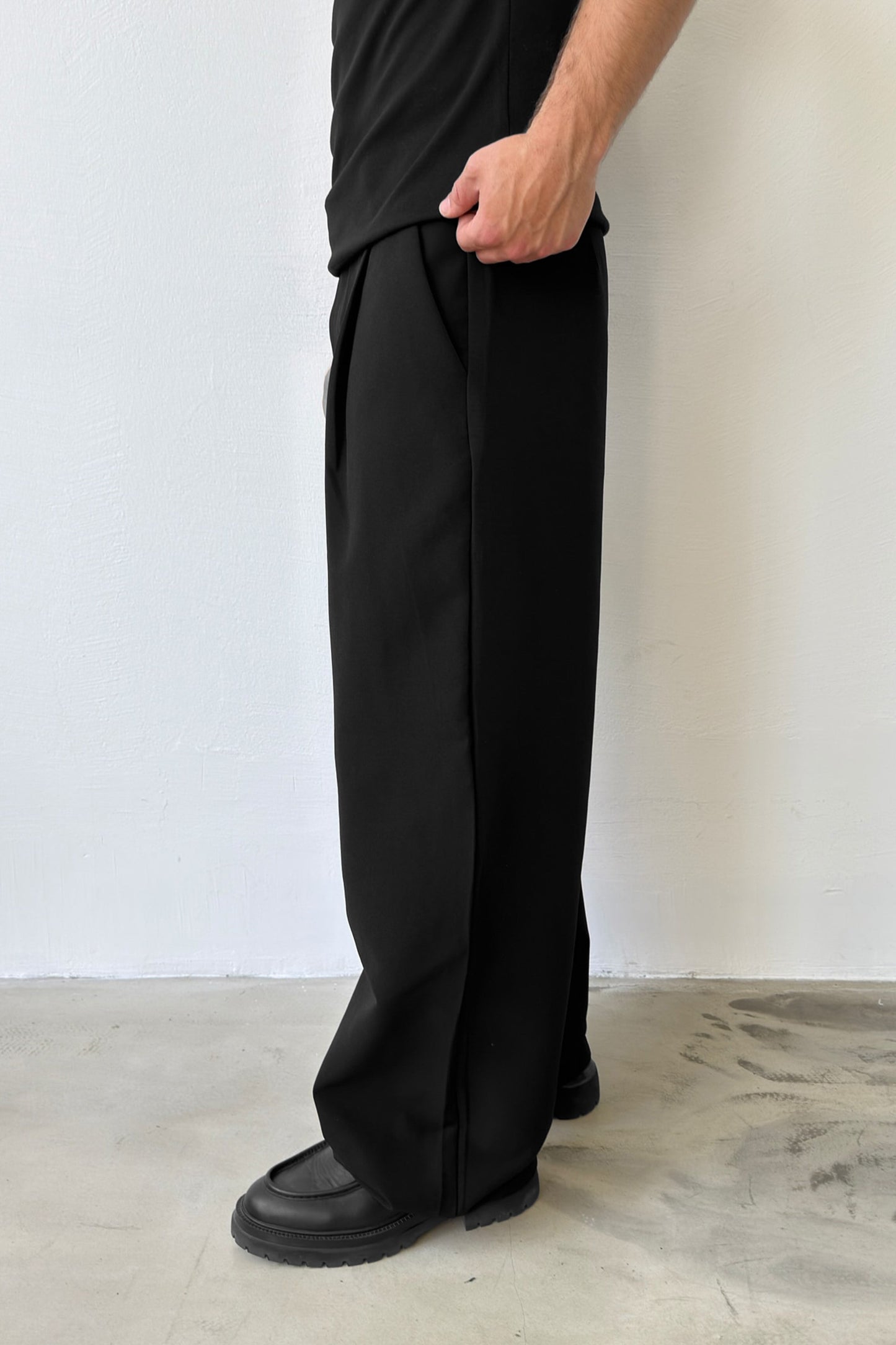 Pleated Palazzo Trousers