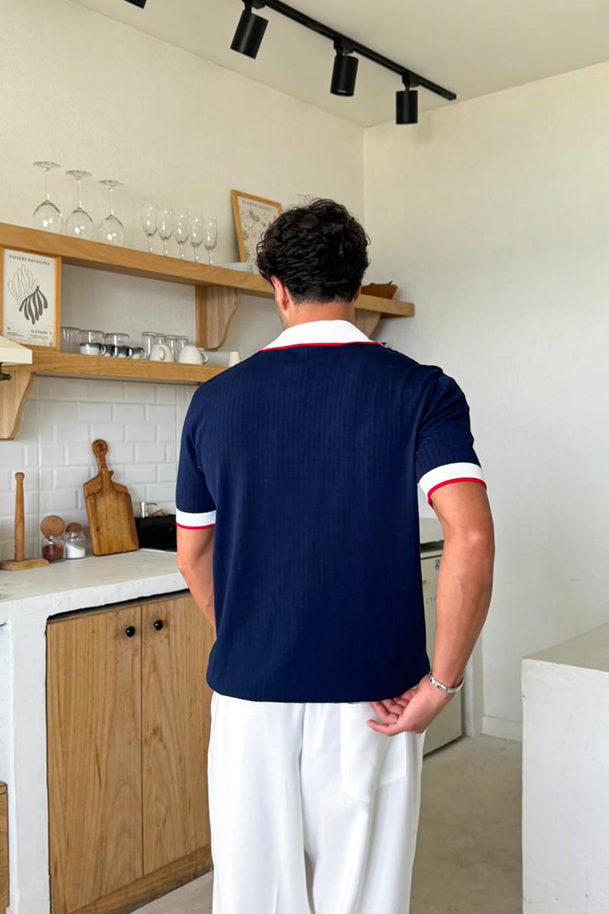 Polo Collar Knitted Regular T-Shirt