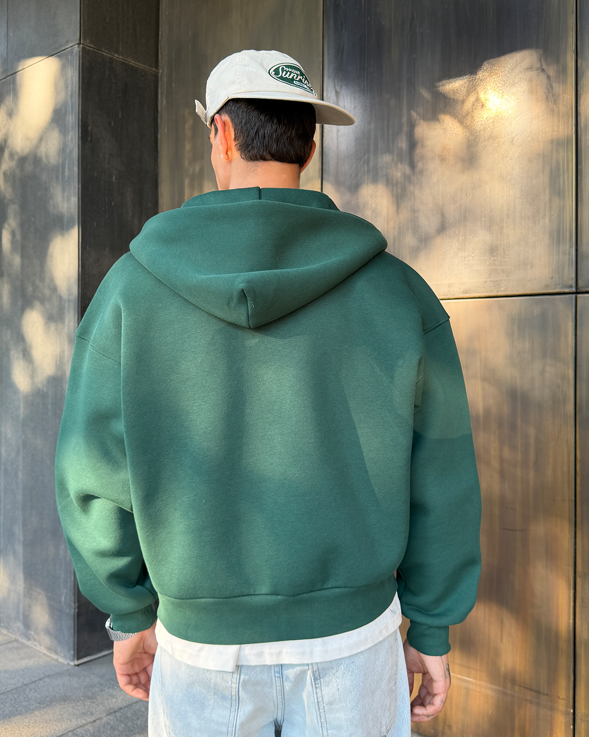 Puffer Nepthi Boxy Fit Zippered Hoodie