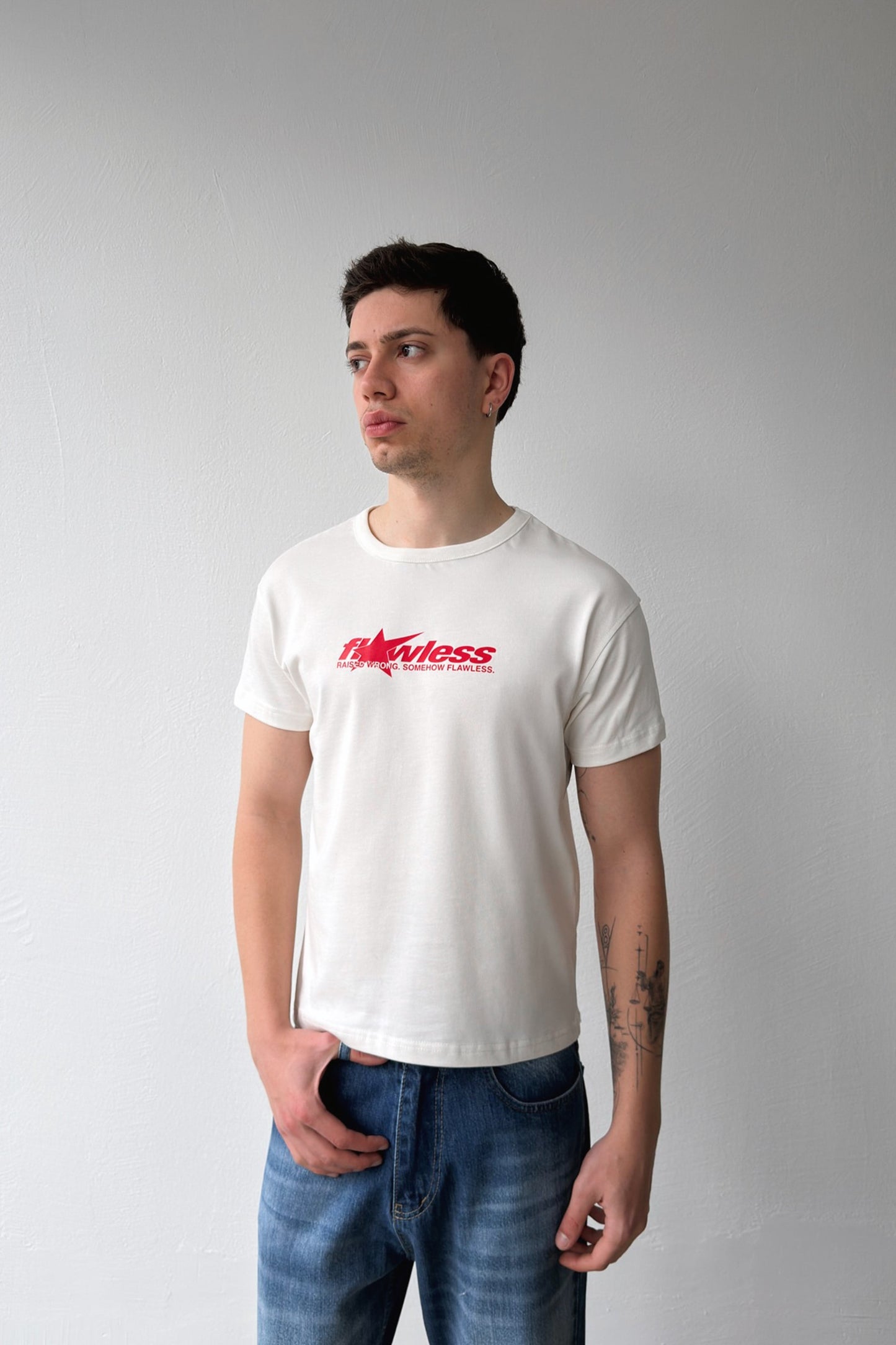 Raised Wrong Printed T-shirt