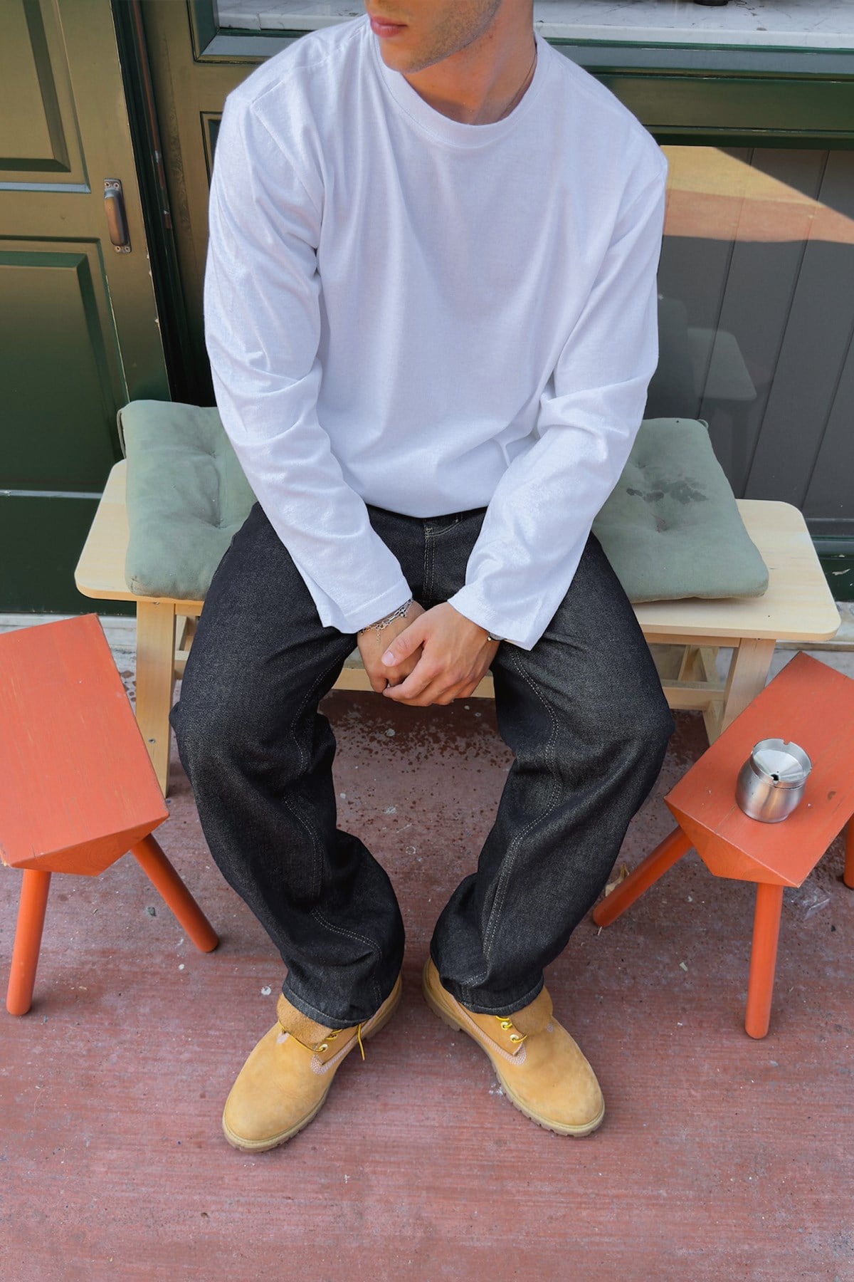 Recycle Basic Boxy Fit Long Sleeve T-Shirt
