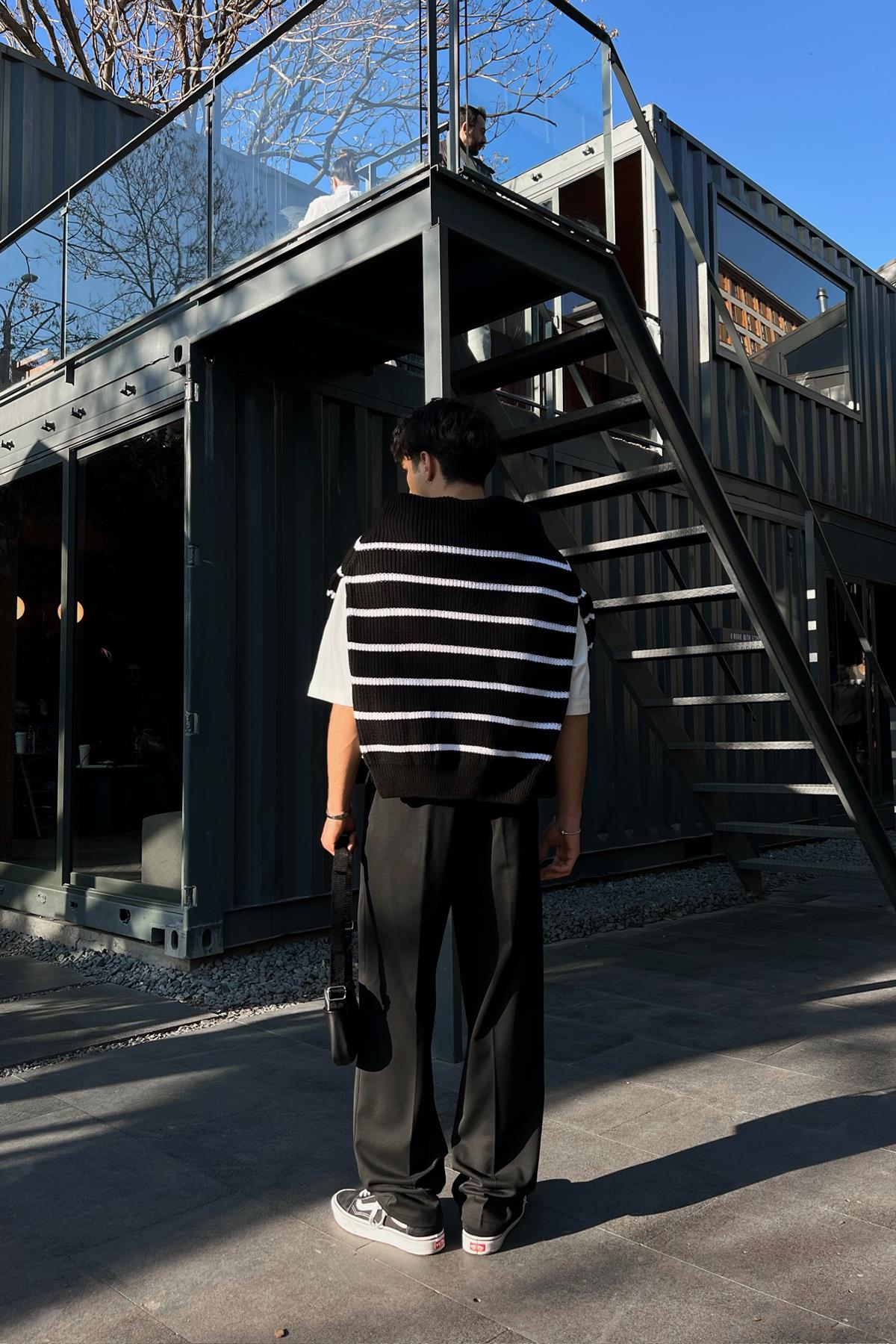 Smart Casual Fabric Trousers Black