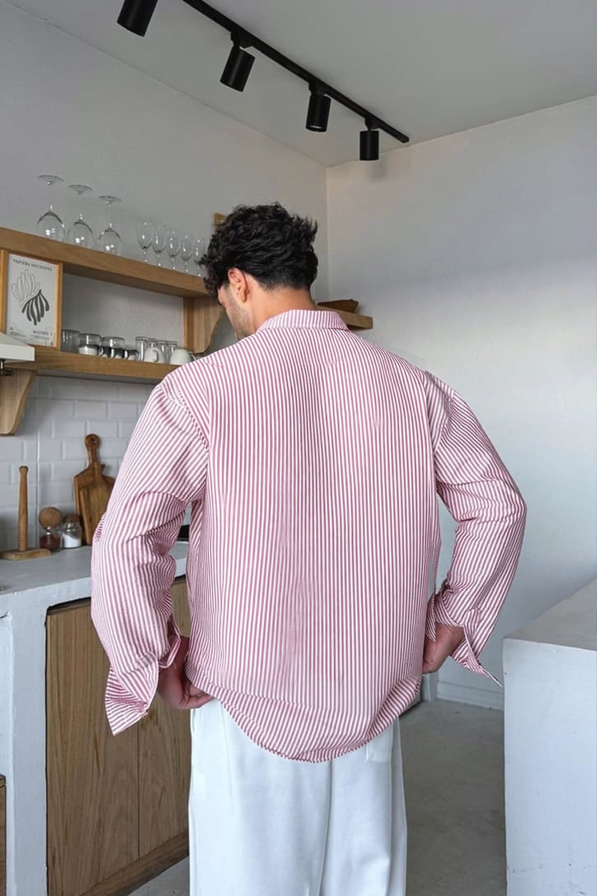 Solar Stripes Pink Waffle Striped Shirt