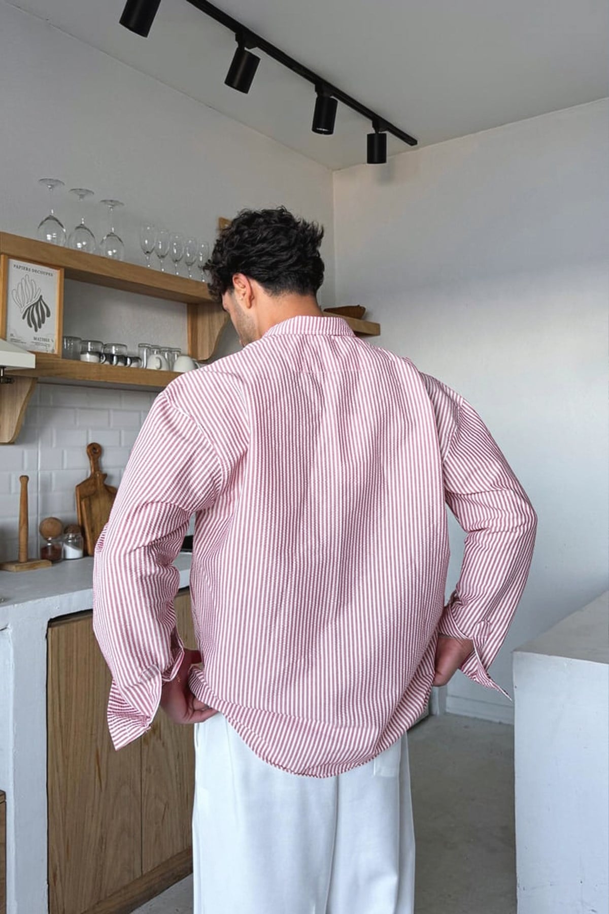 Solar Stripes Pink Waffle Striped Shirt