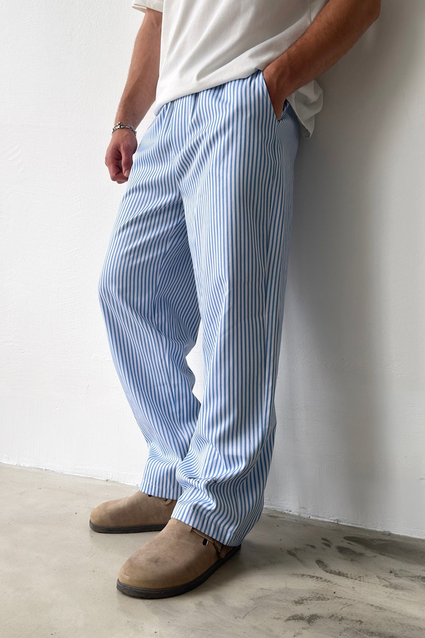Striped Relaxed Fit Pants