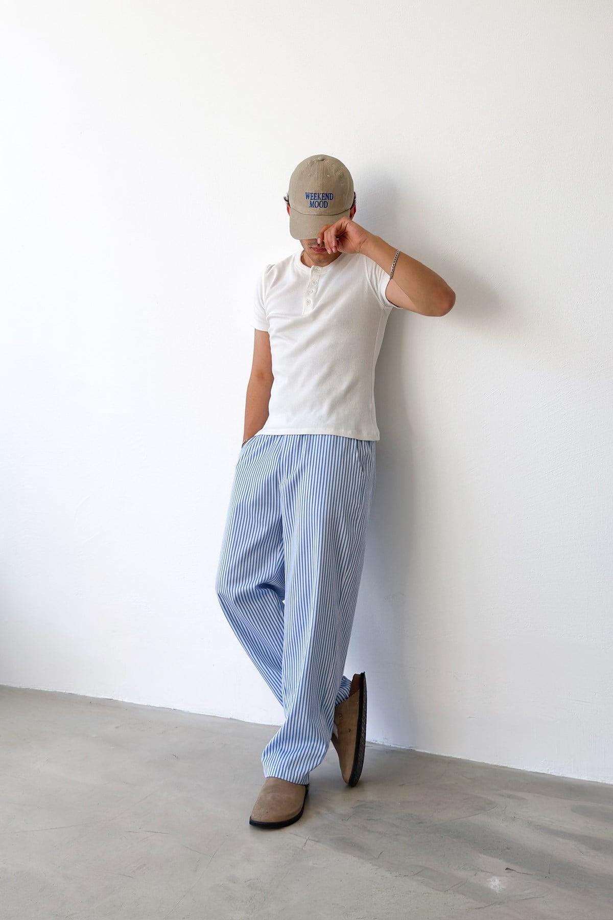 Striped Relaxed Fit Pants