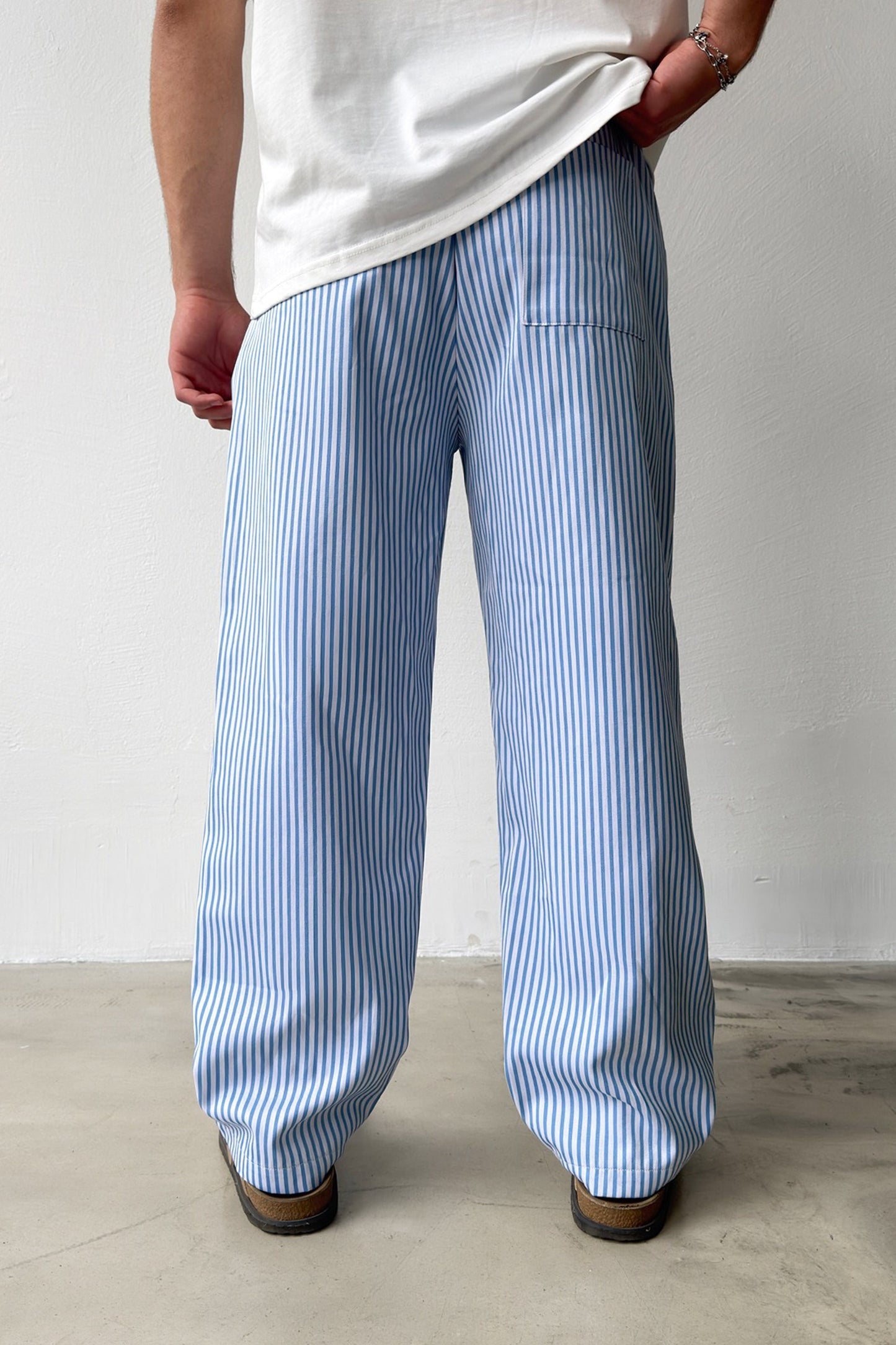 Striped Relaxed Fit Pants