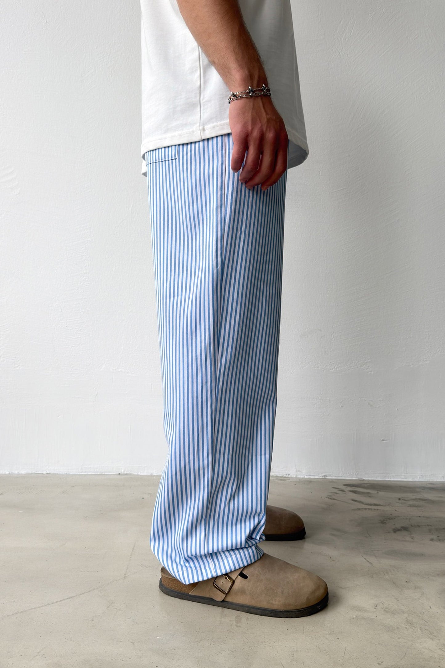 Striped Relaxed Fit Pants