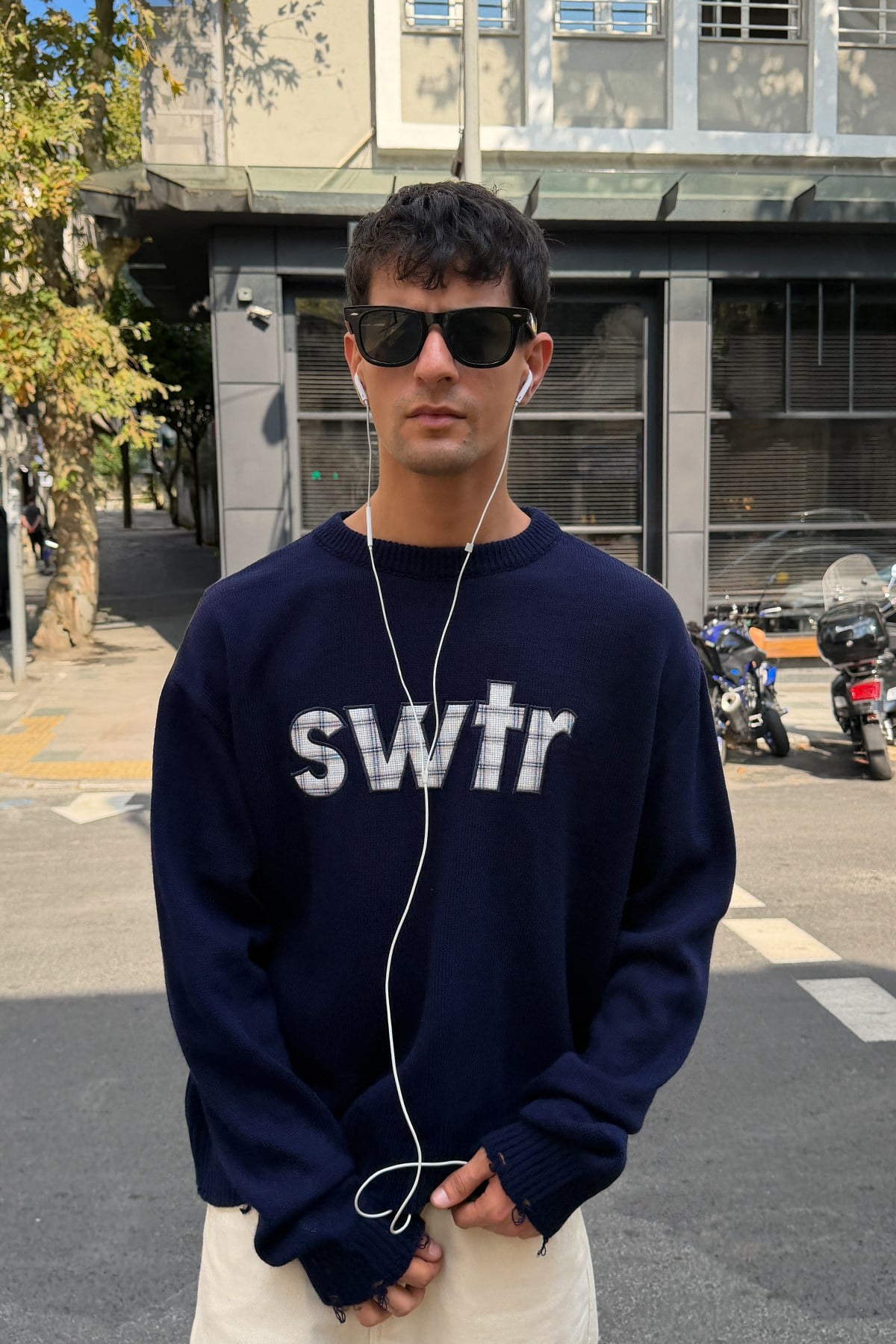 Unravel Navy Blue Knit