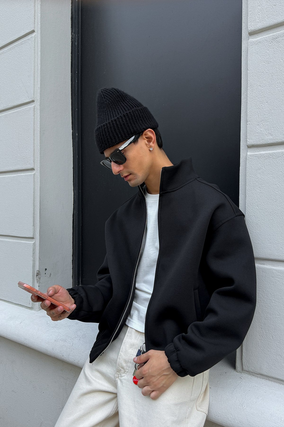 Diver Black Bomber Jacket