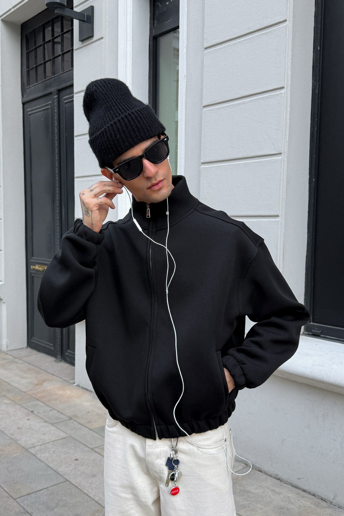 Diver Black Bomber Jacket