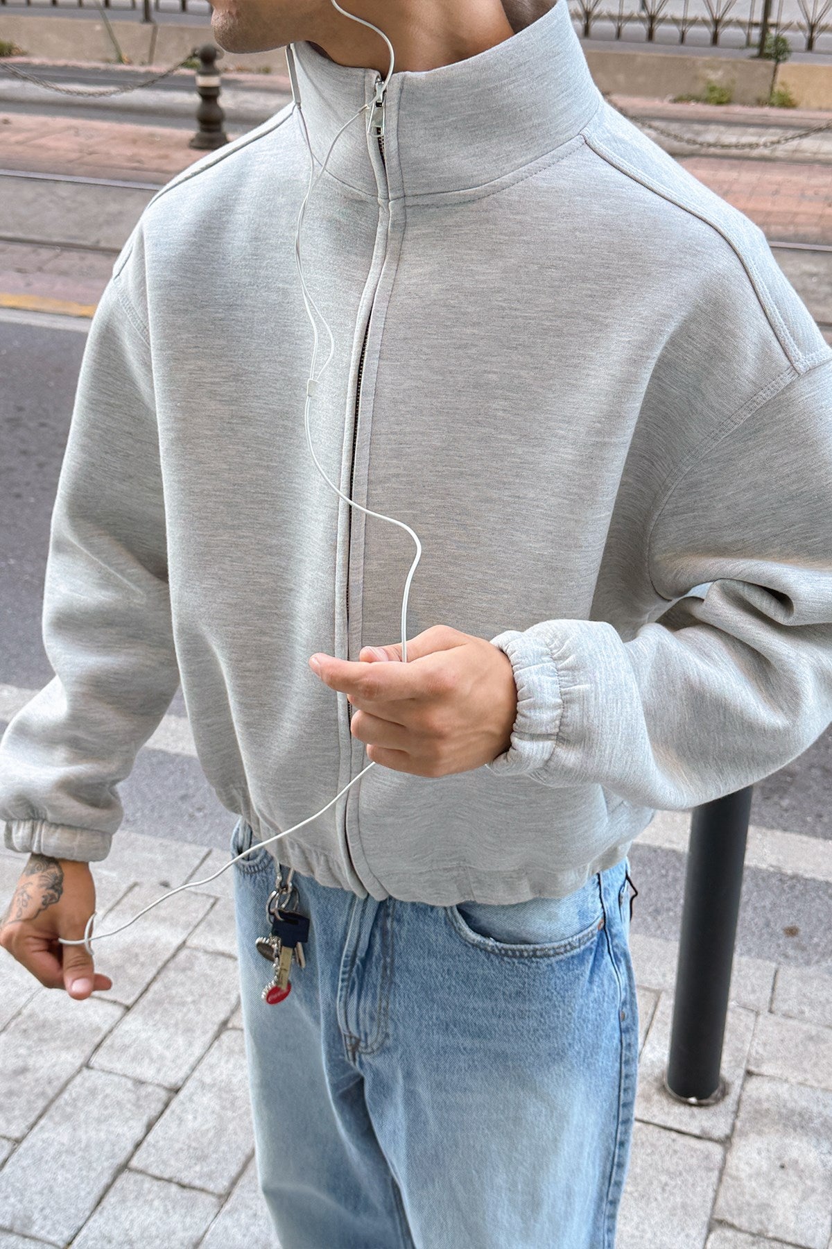 Diver Melange Bomber Jacket