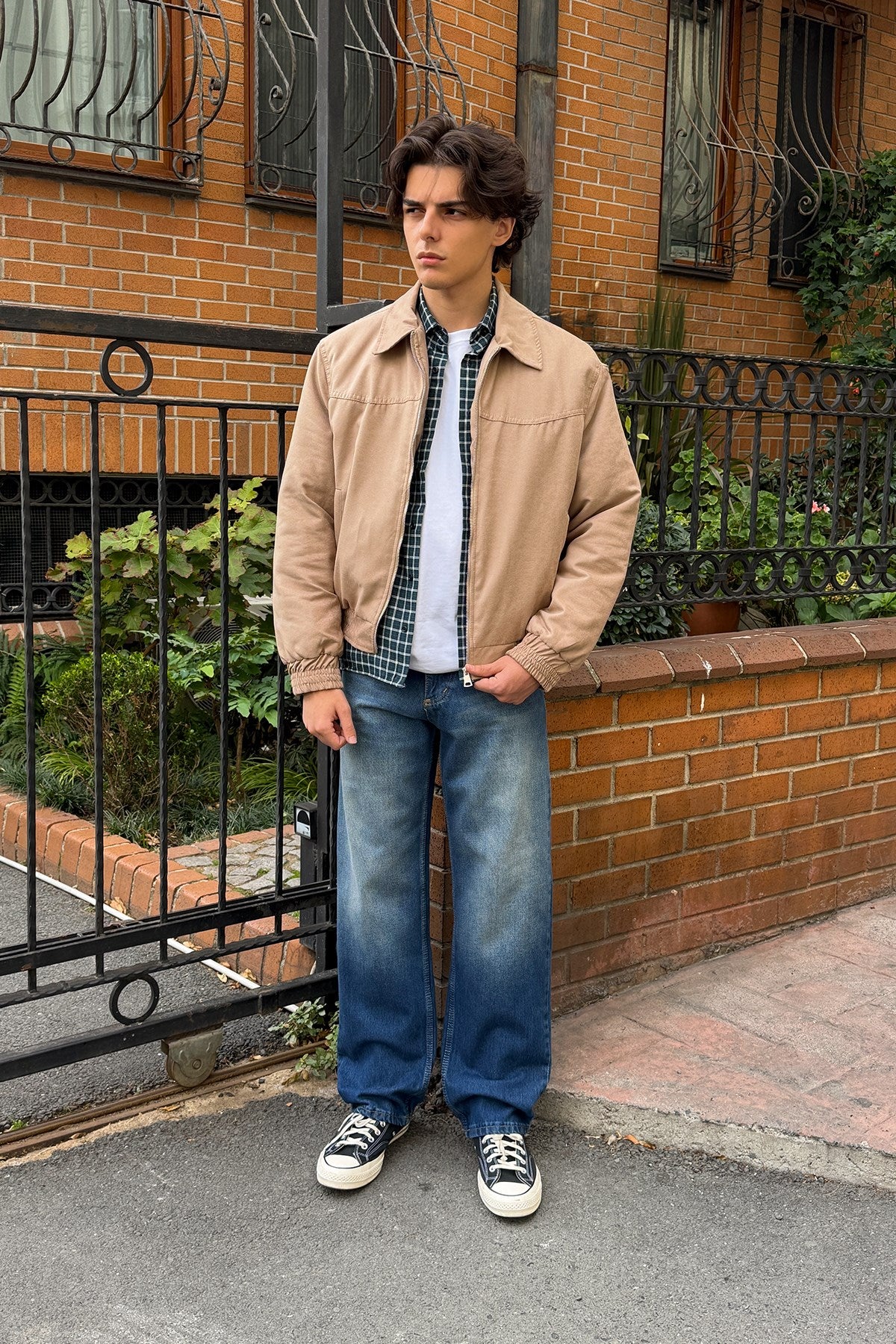 Washed Blue Regular Pants