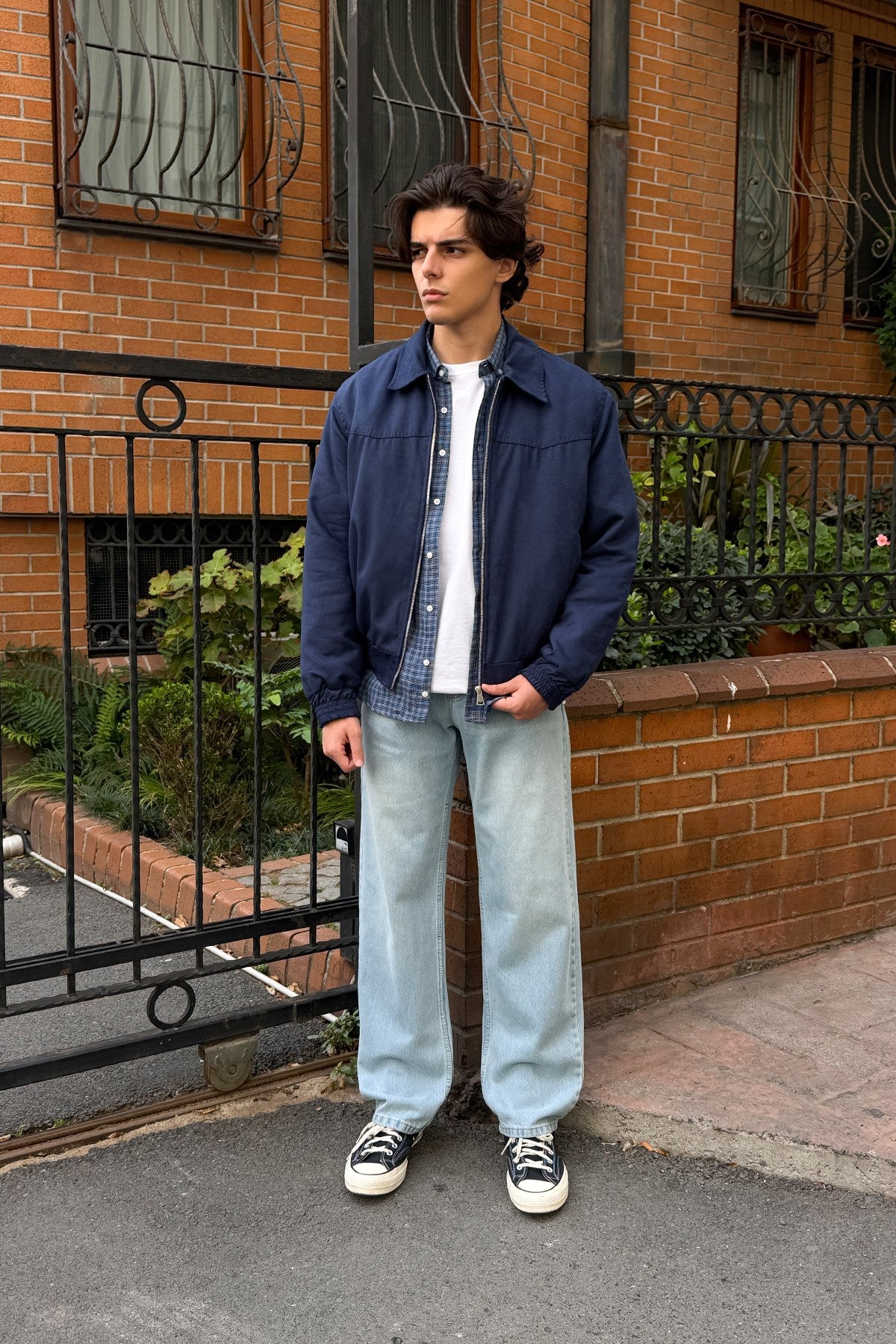 Washed Night Blue Regular Pants