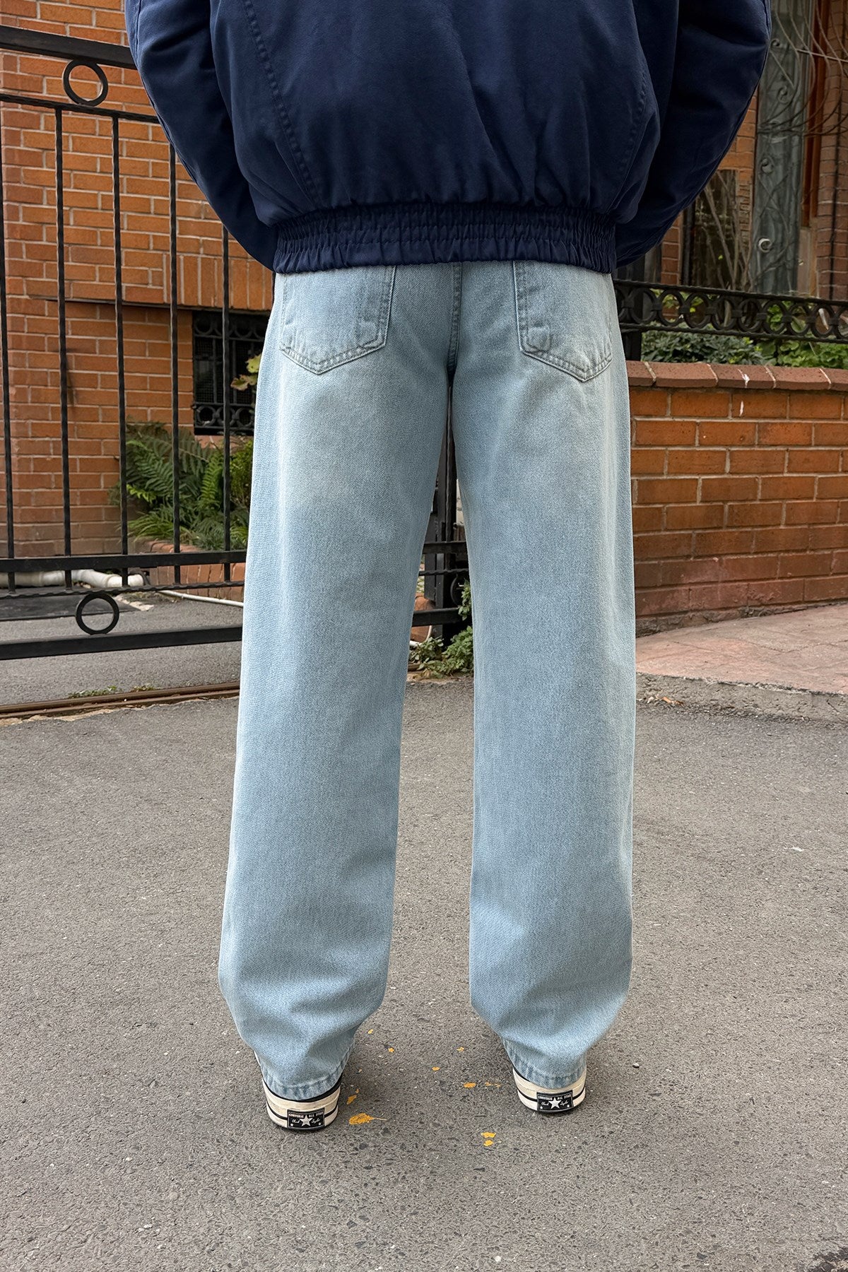 Washed Night Blue Regular Pants