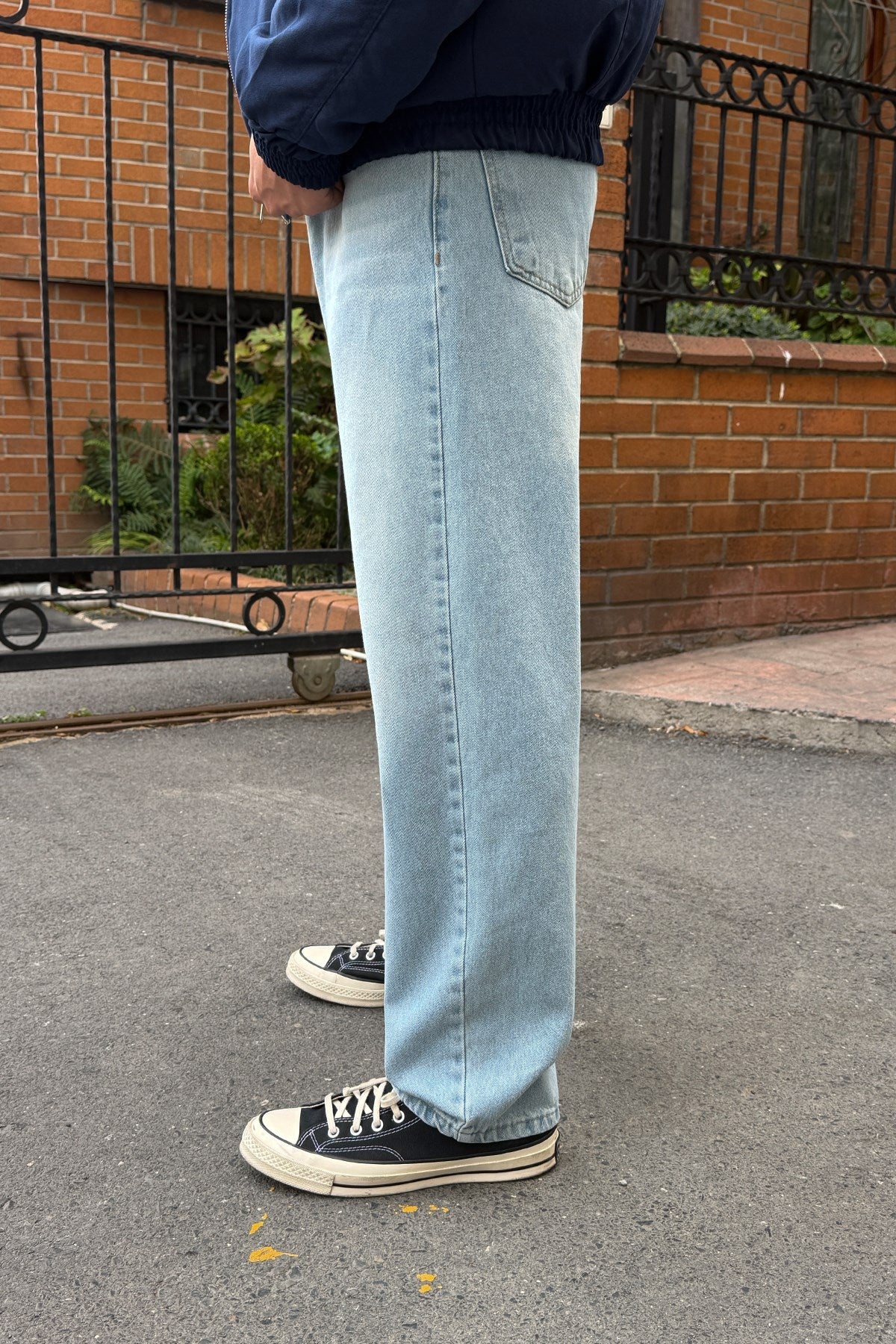 Washed Night Blue Regular Pants
